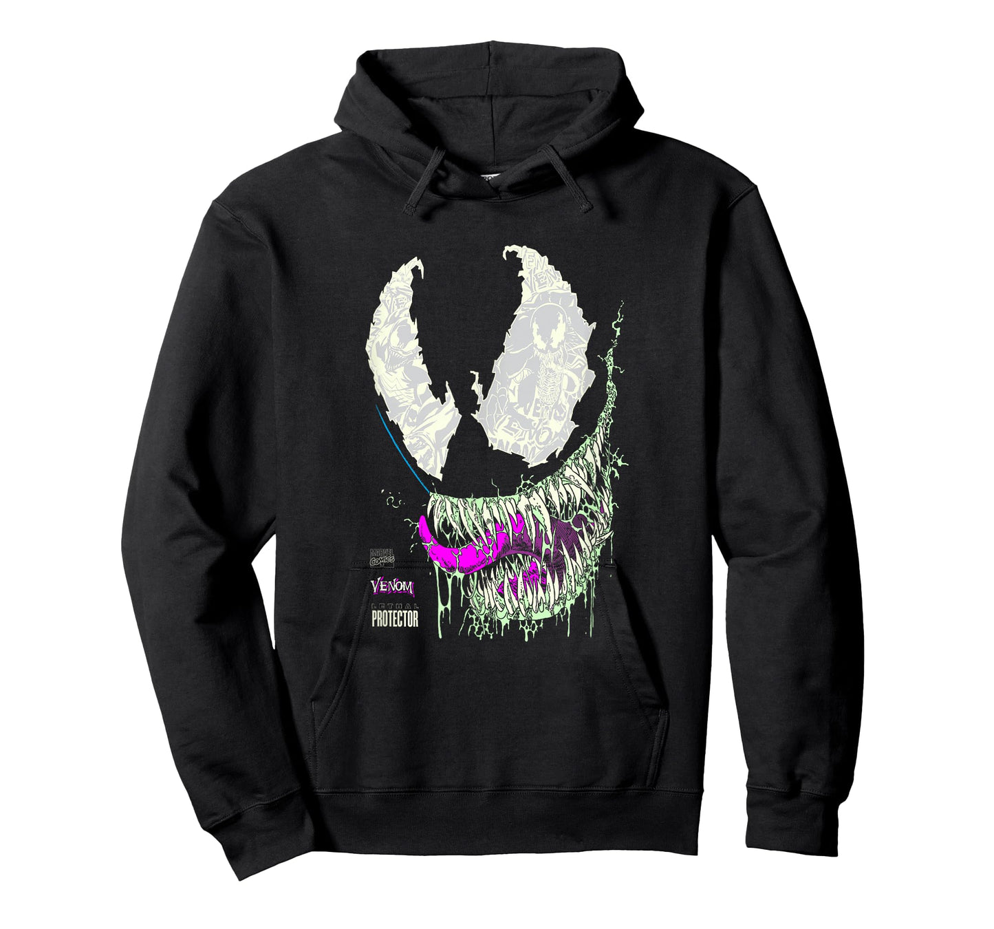 Marvel Comics Venom Lethal Protector Grunge Face Art T-Shirt