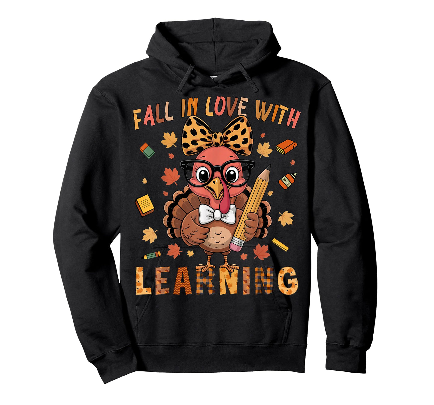 Thanksgiving Turkey Teacher Shirt Fall in Love with Learning T-Shirt