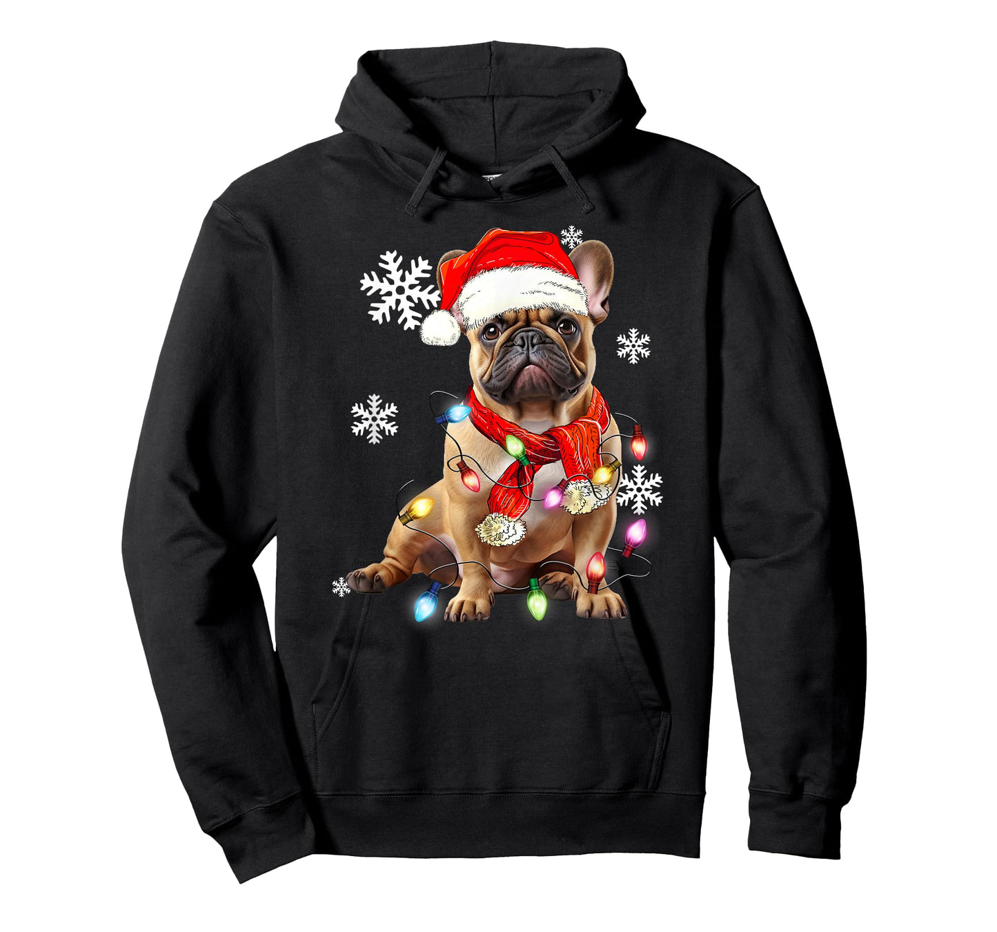 French Bulldog Dog Christmas Light Pajama Pet Xmas T-Shirt