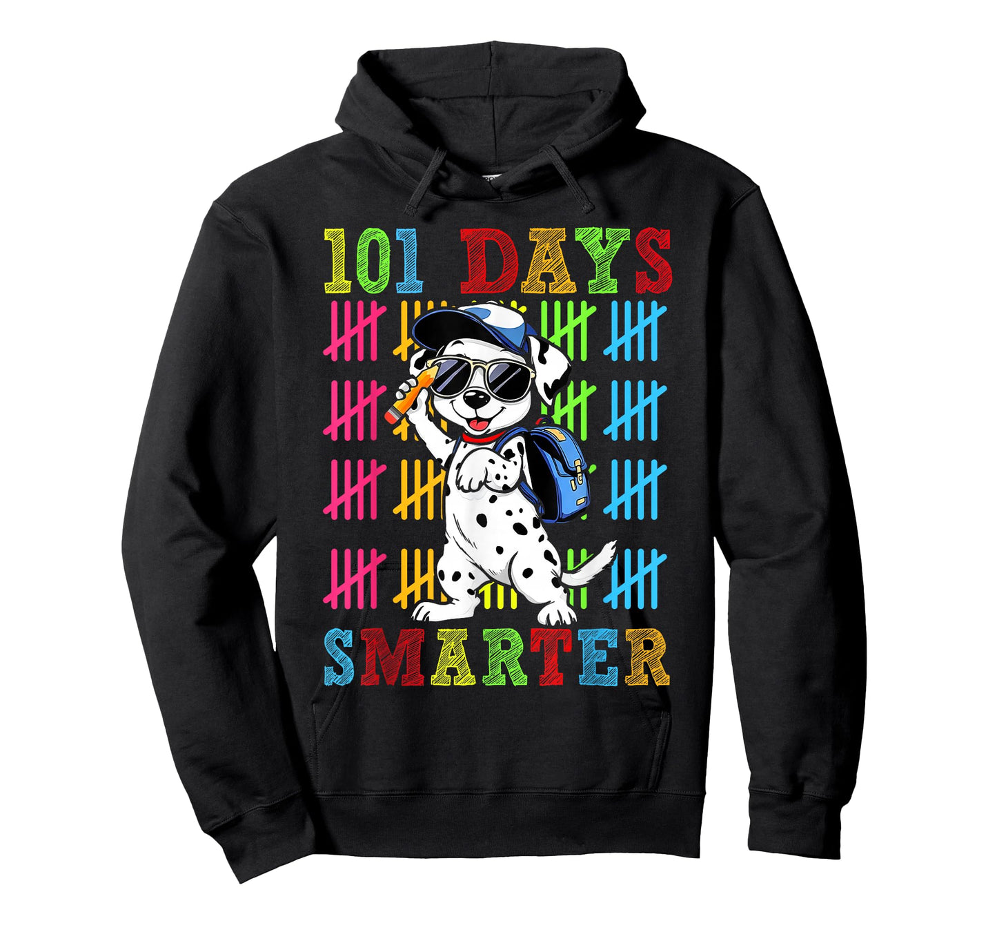 101 Days Smarter Dabbing Cute Dog Teachers Students Kids T-Shirt