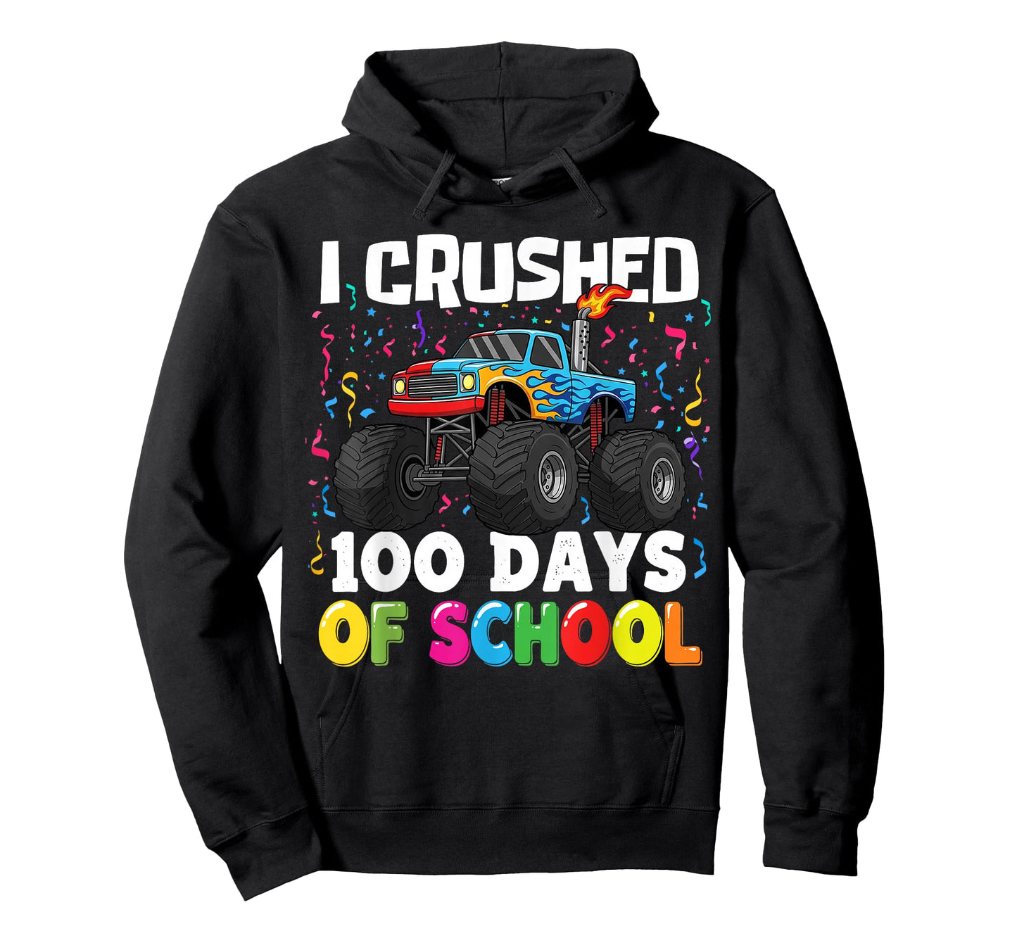 100 Days of School Monster Truck 100th Day of School Kids T-Shirt