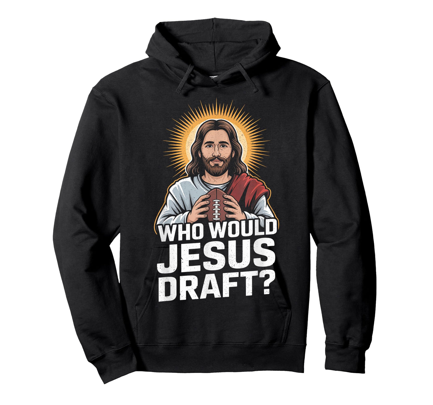 Who Would Jesus Draft Funny Fantasy Football Jesus T-Shirt