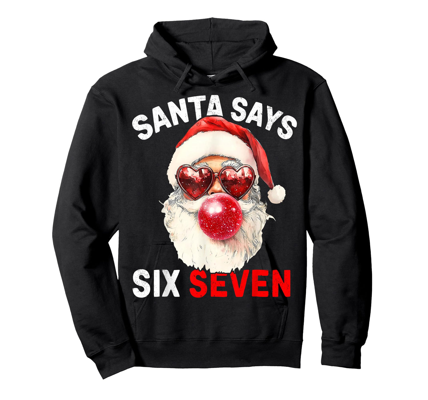 Funny Santa Says Six Seven Christmas 67 Meme Xmas Boys Girls T-Shirt