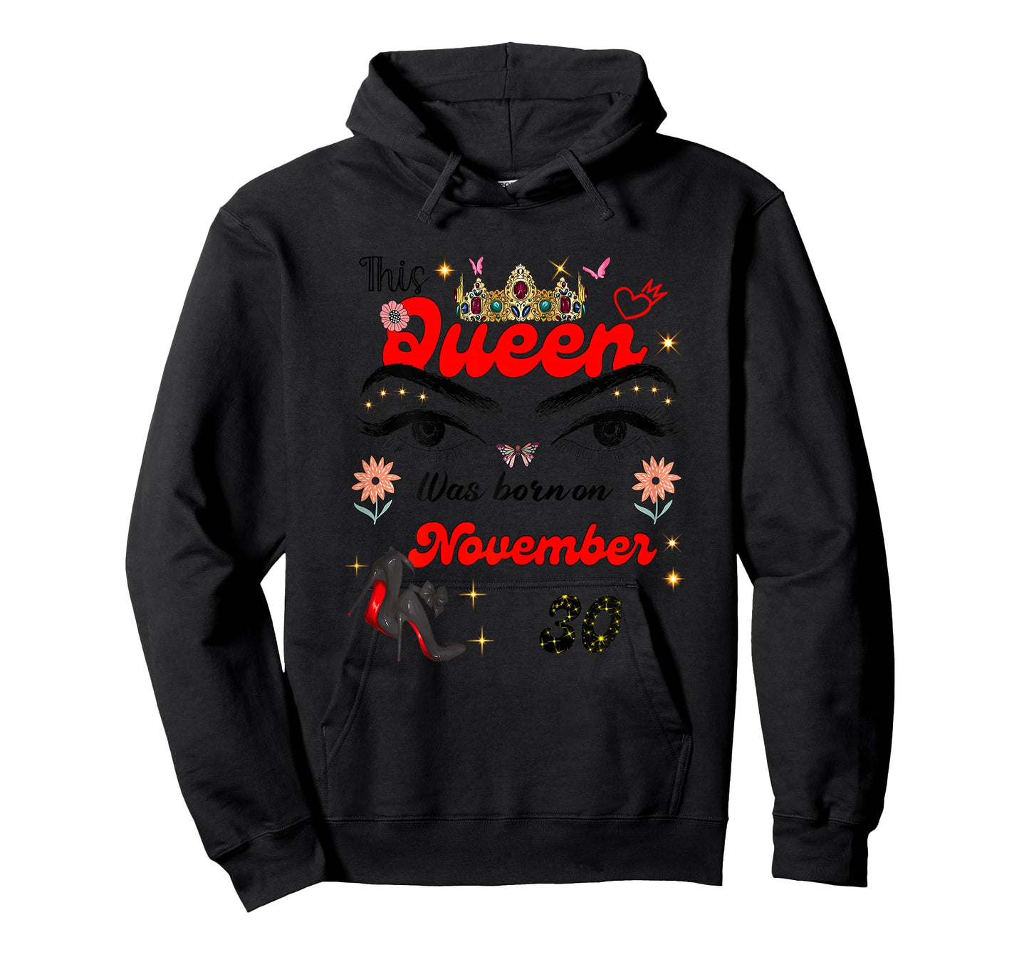 A Queen was Born on November 30 November 30th Birthday T-Shirt