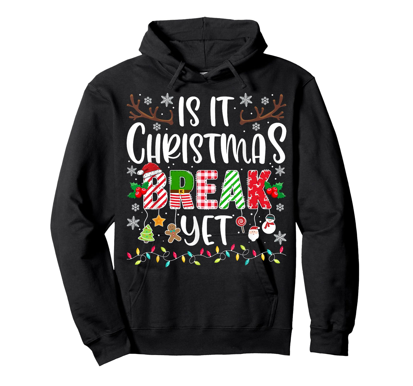 Funny Xmas Holiday is It Christmas Break Yet Teacher T-Shirt