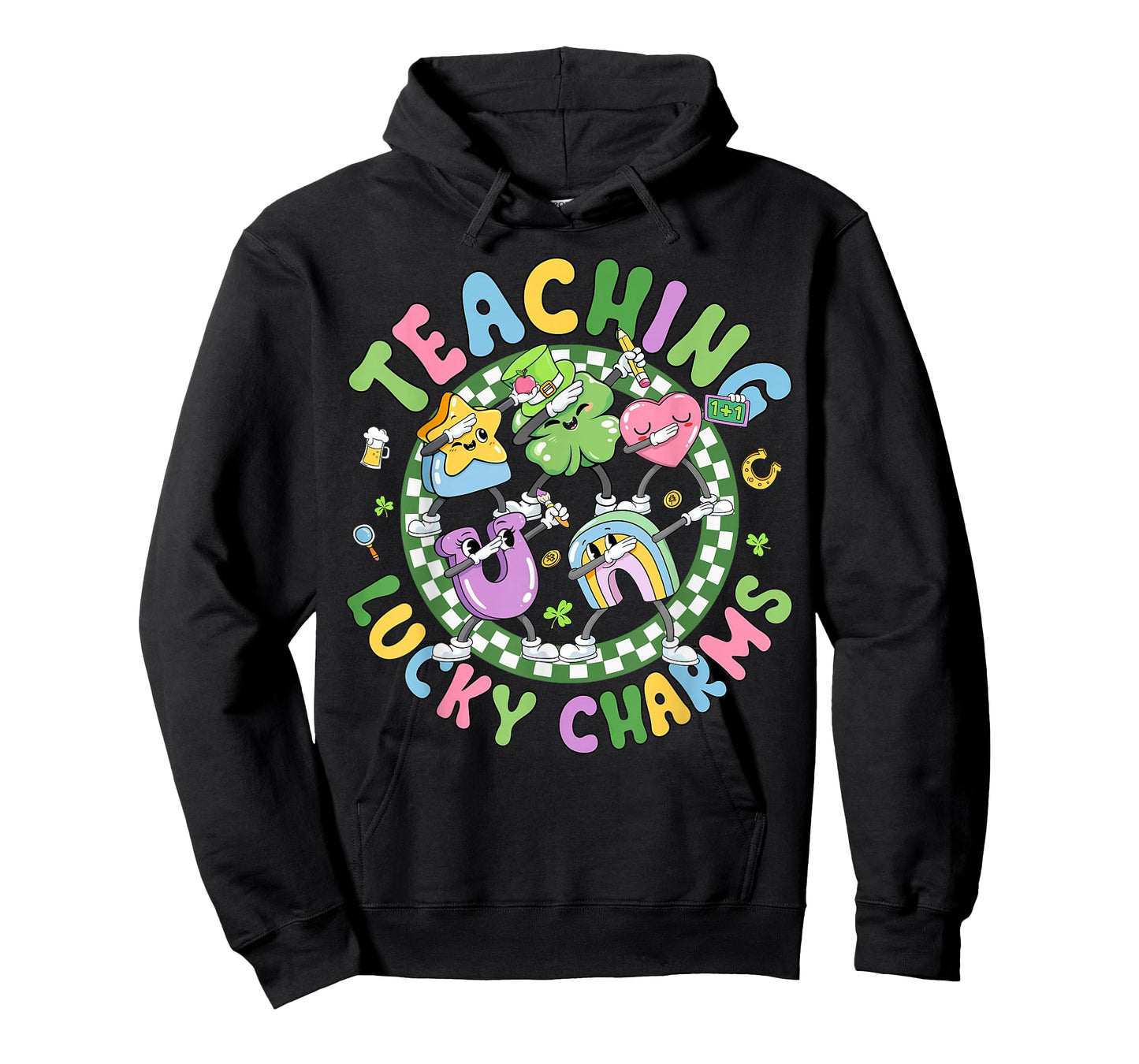 St Patricks Day Teacher Teaching My Lucky Charm Dabbing T-Shirt