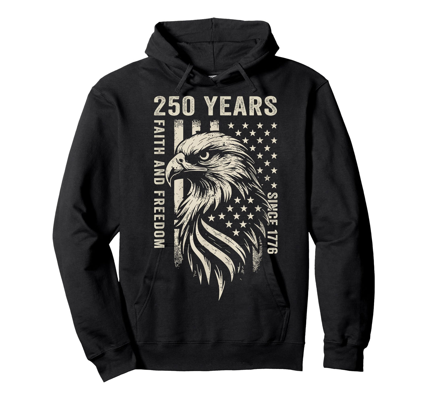 250 Years America Faith and Freedom Since 1776 4th of July T-Shirt
