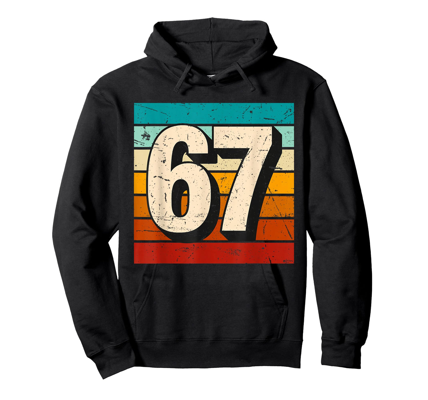 Vintage 67 Meme Retro Six Seven Number Funny 6 7 Meme T-Shirt
