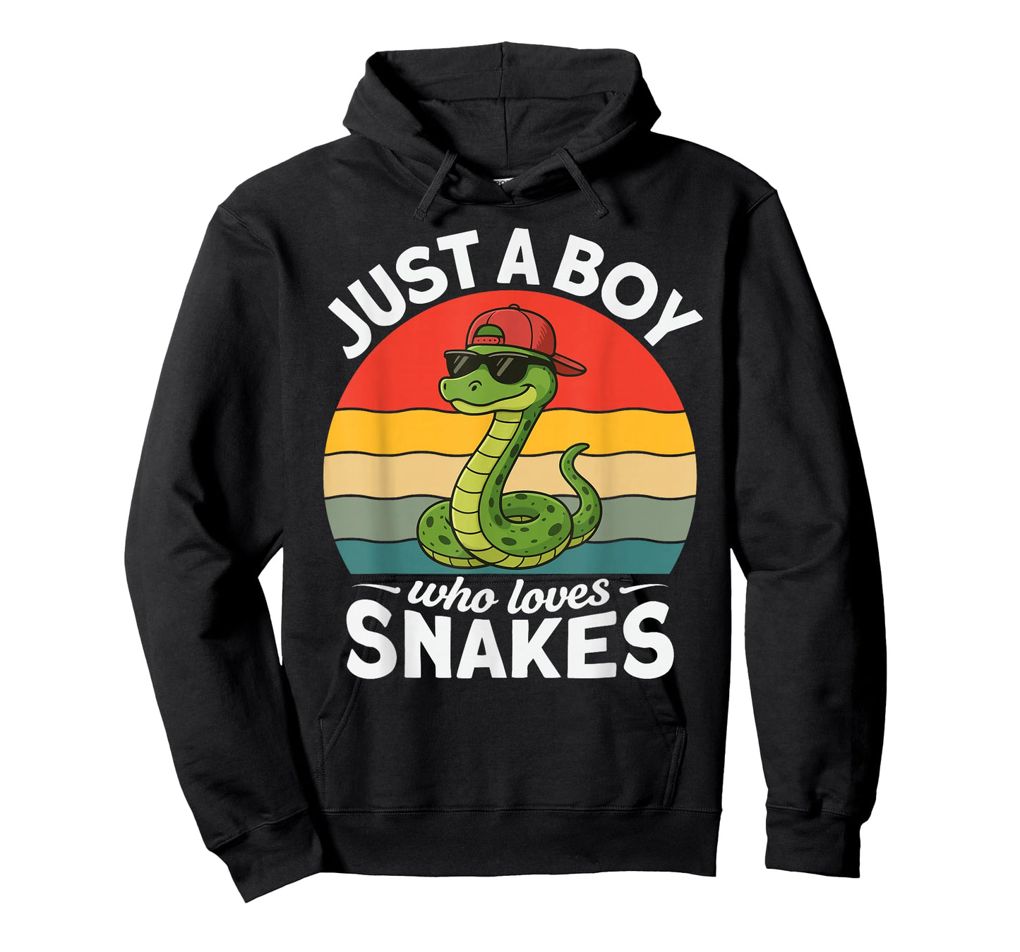 Just A Boy Who Loves Snakes Funny Snake Reptile Kids Boys T-Shirt
