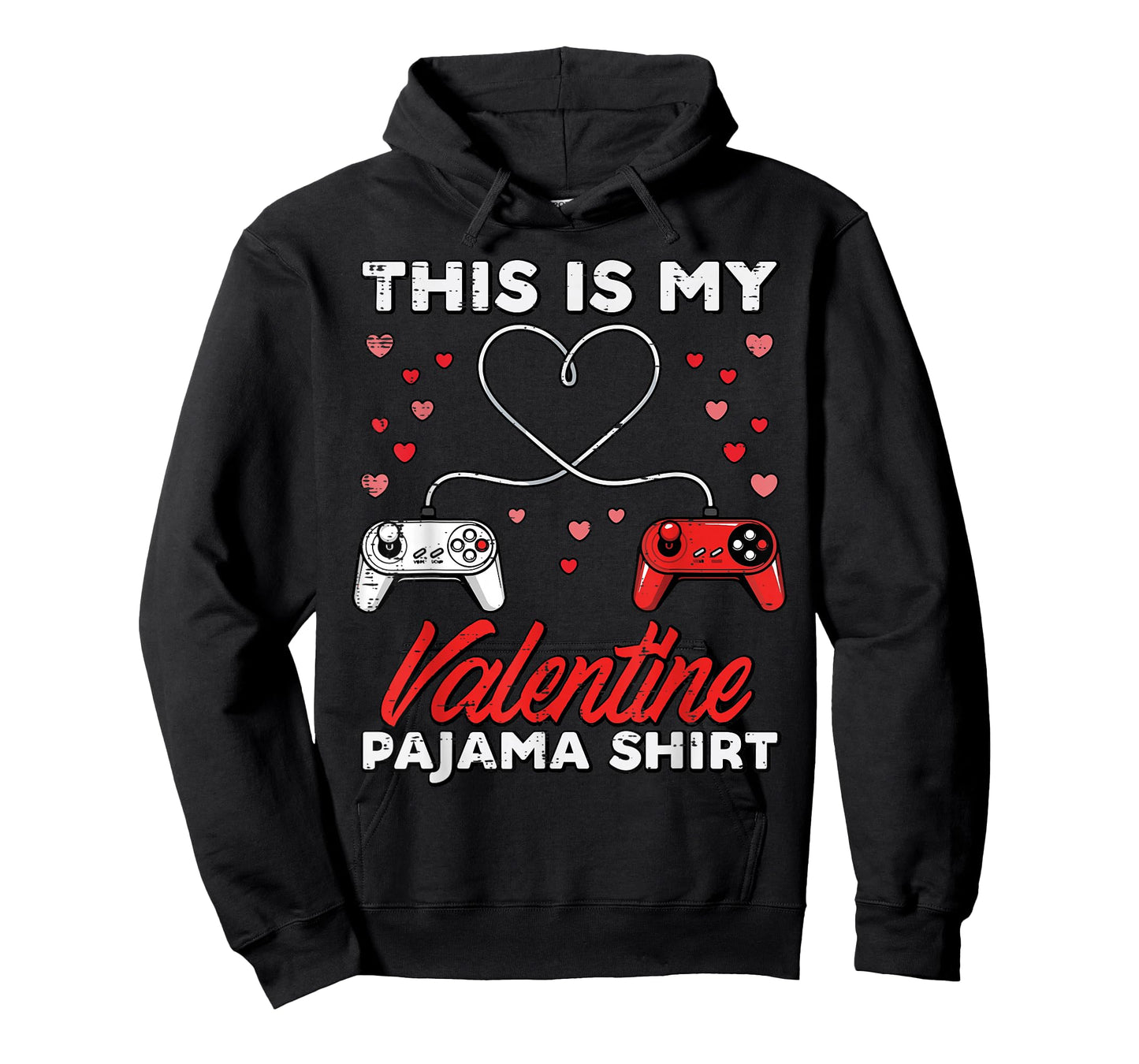 This is My Valentine Pajama Gamer Valentines Day Boys Kids T-Shirt