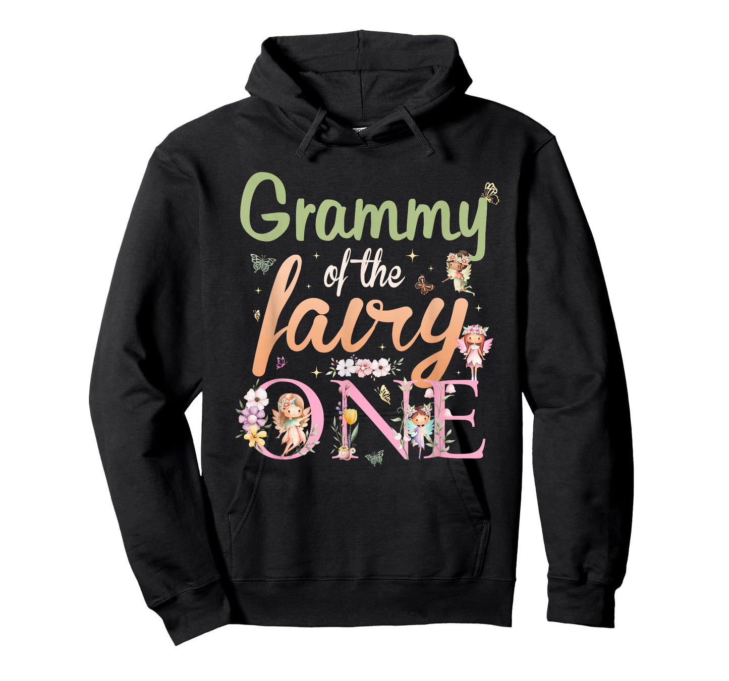 Grammy of The Fairy One 1St Birthday Girl Family Matching T-Shirt