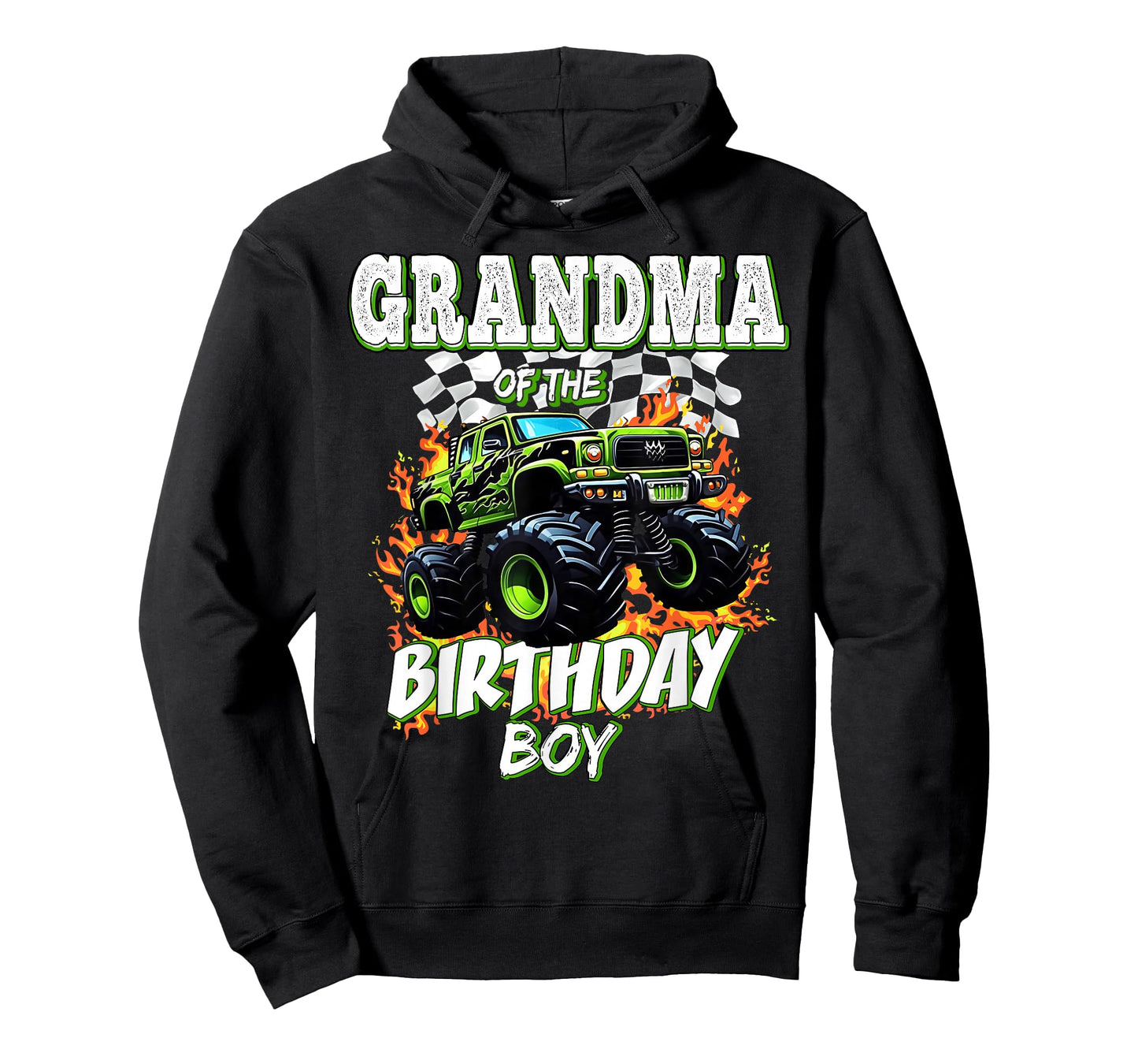 Grandma of The Birthday Boy Monster Truck Birthday Kids T-Shirt