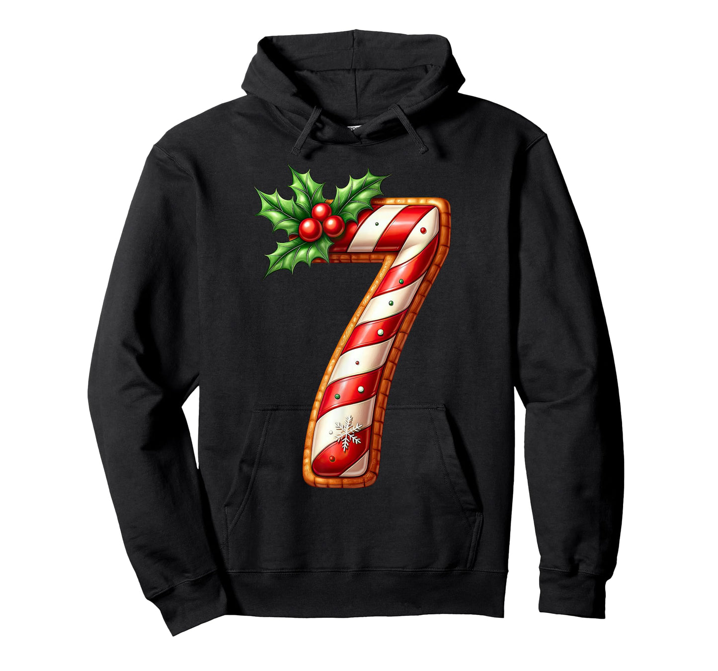 Christmas Six Seven 6 7 Meme Candy Cane Boys Girls Men Women T-Shirt