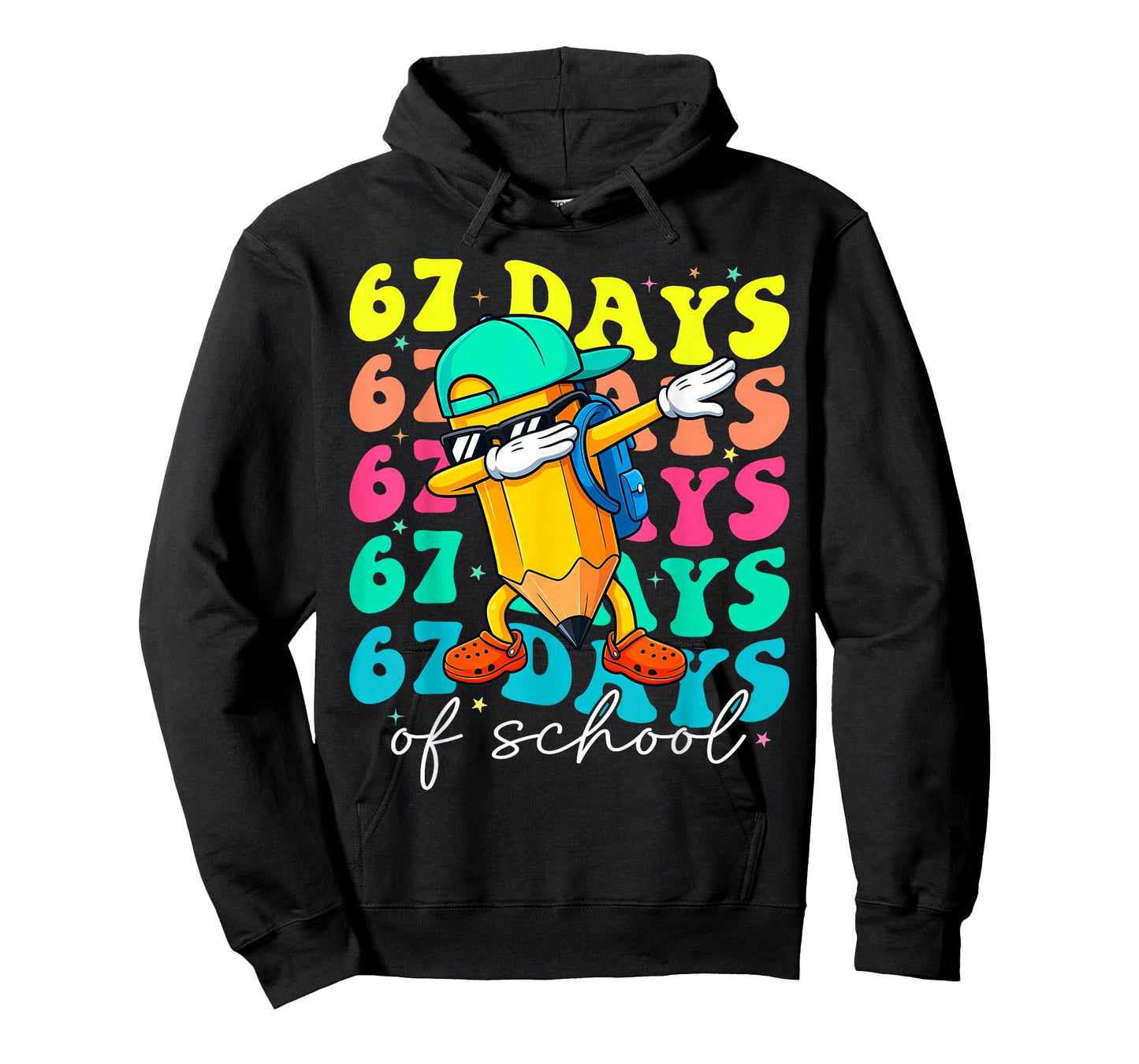 Meme 67 Days of School Dabbing Kids 100th Day of School 6 7 T-Shirt