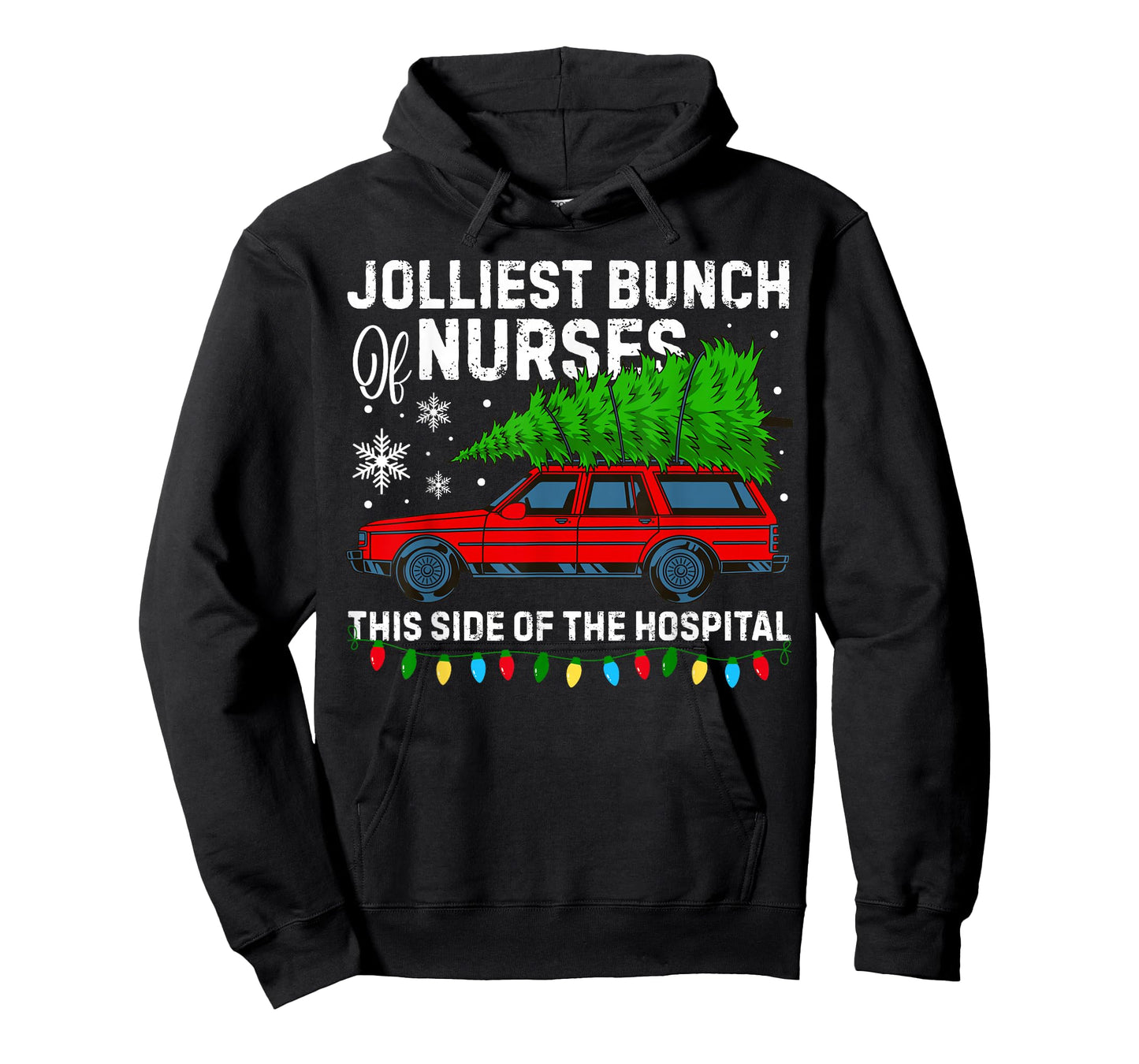 Jolliest Bunch of Nurses This Side of The Hospital Christmas T-Shirt