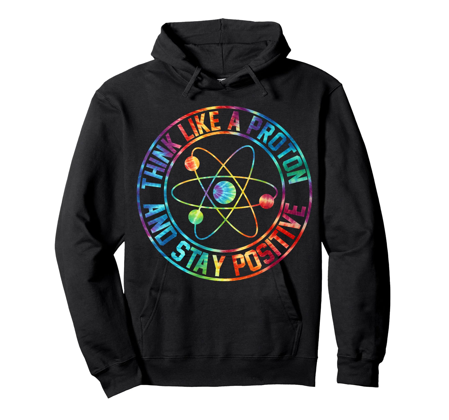 Think Like A Proton Stay Positive Periodic Table Gag Teacher T-Shirt