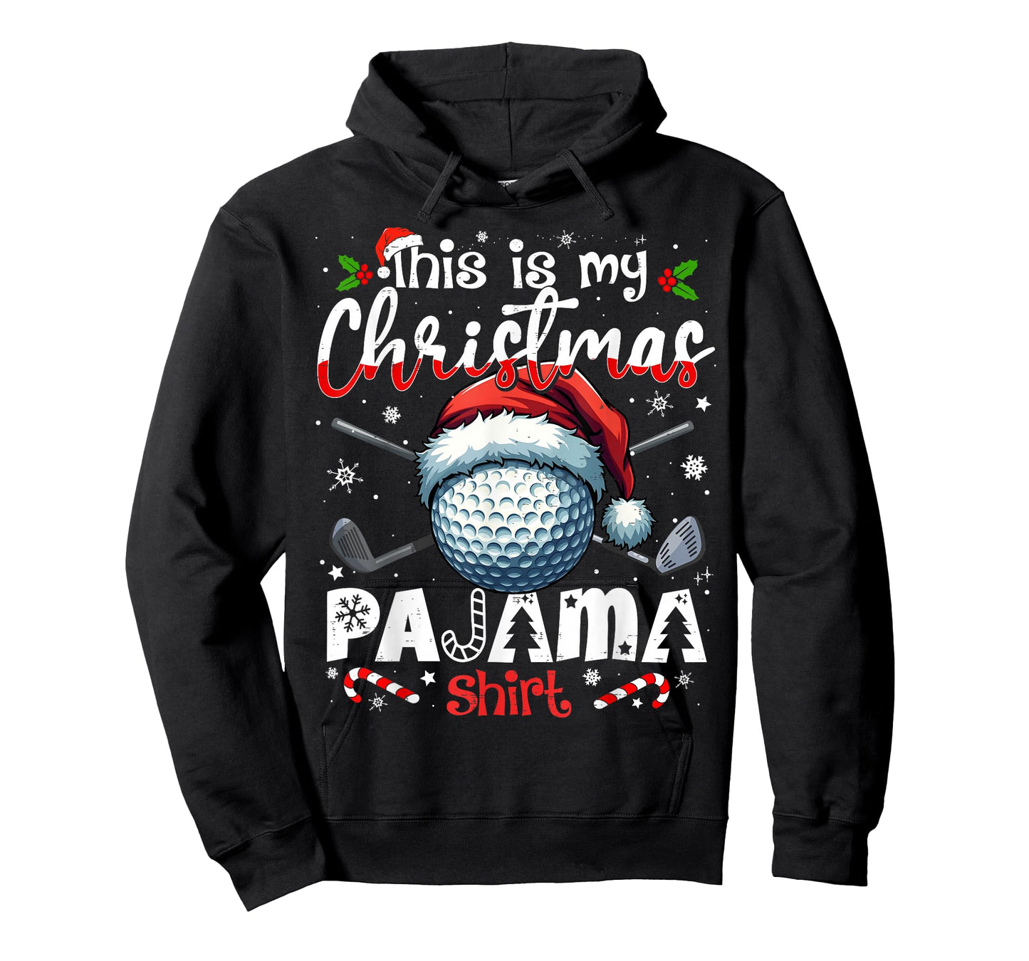 This is My Christmas Pajama Shirt Golf Xmas PJs Boys Men T-Shirt