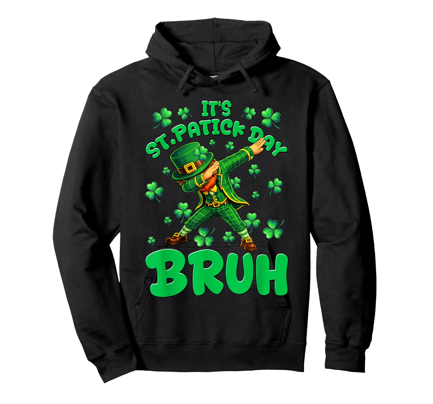 Funny St Patricks Day Leprechaun Bruh Saint Paddys Boys Kids T-Shirt