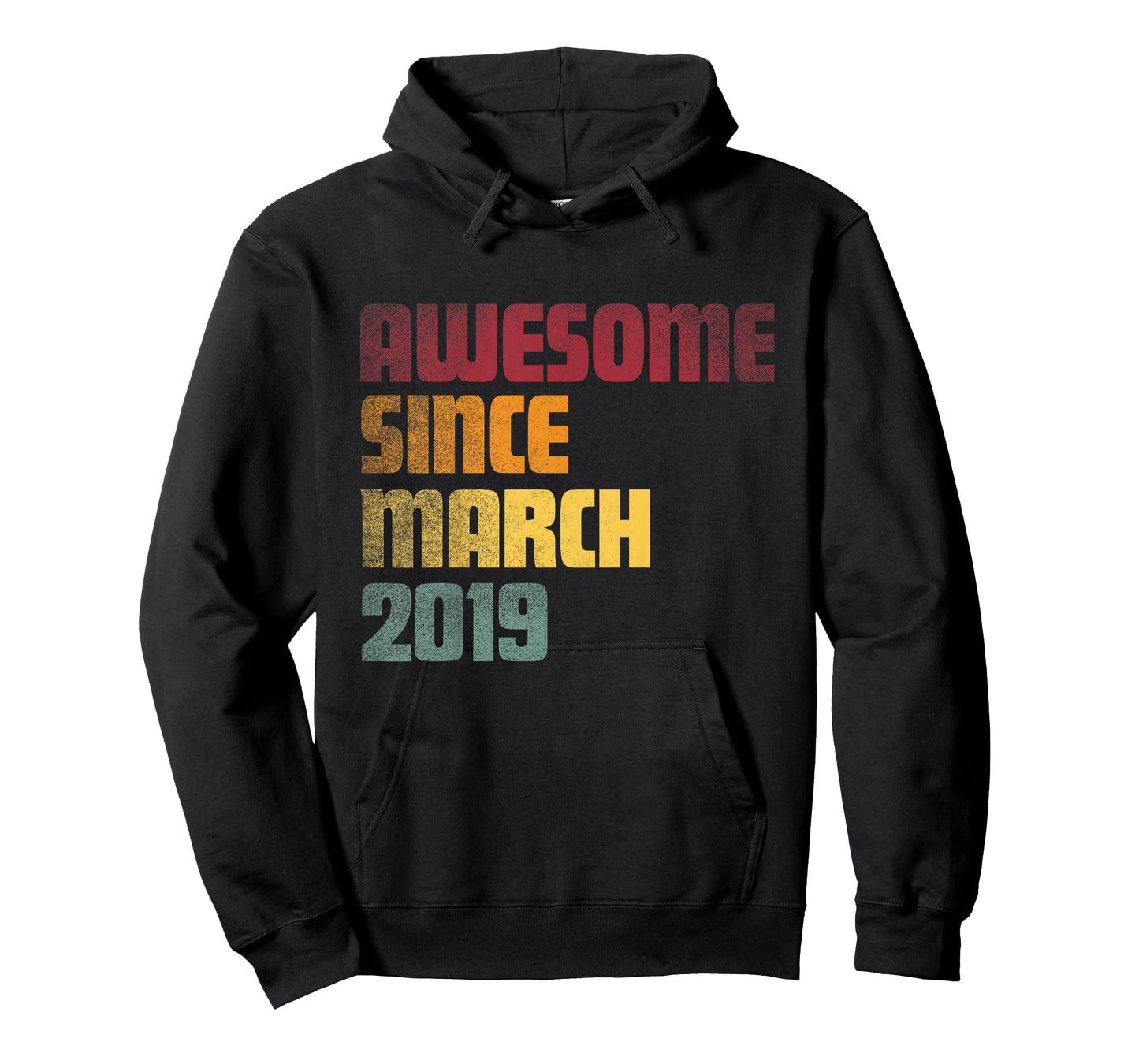 Awesome Since March 2019 7th Birthday - Vintage T-Shirt