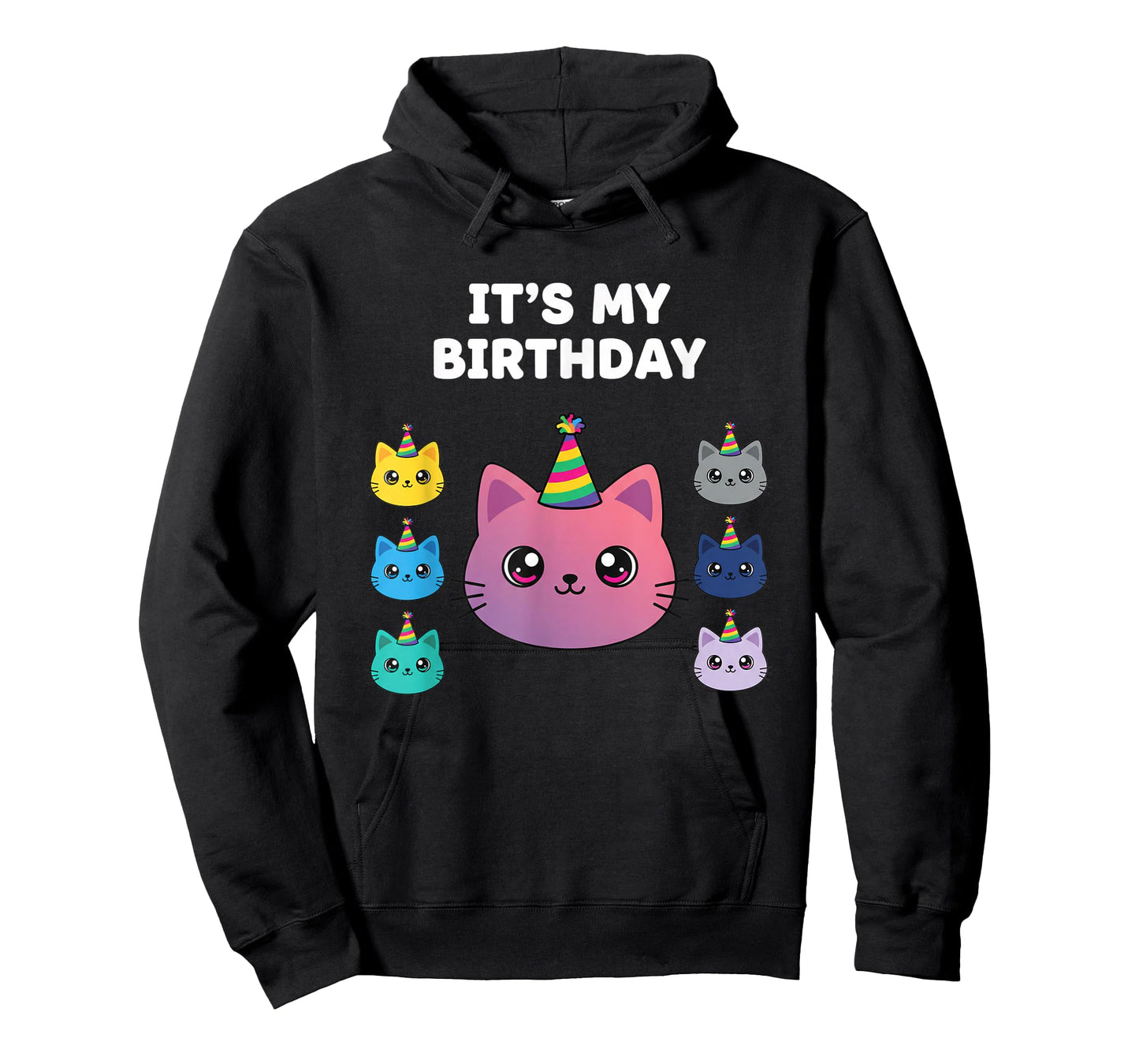 Birthday It's My Birthday Cute Kawaii Cat Party for Kids, Te T-Shirt