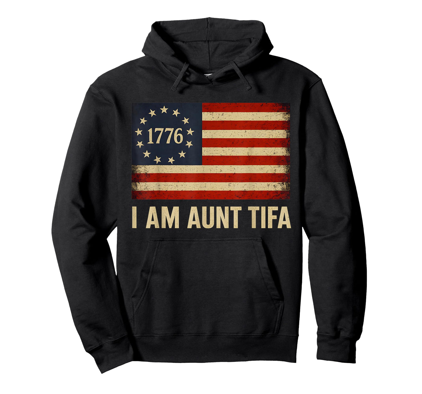 I Am Aunt Tifa America Flag T-Shirt