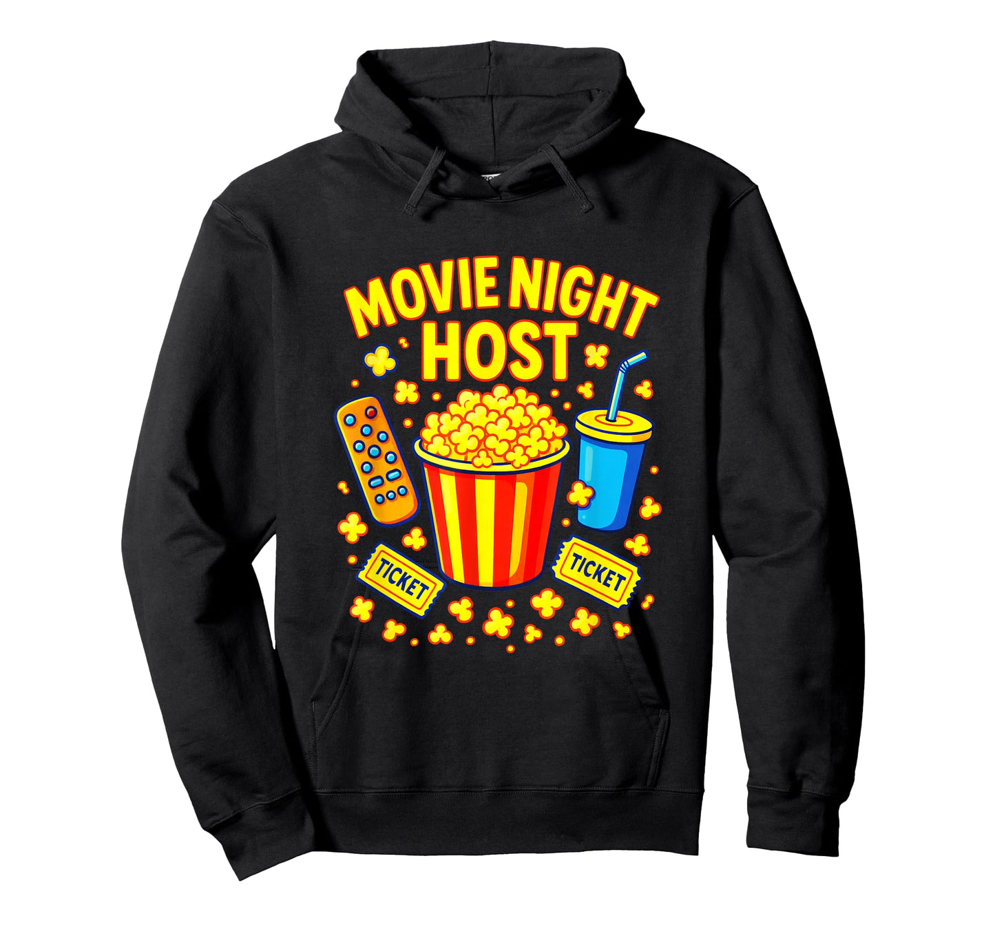 Movie Night Host - Popcorn Cinema Theater Fun T-Shirt