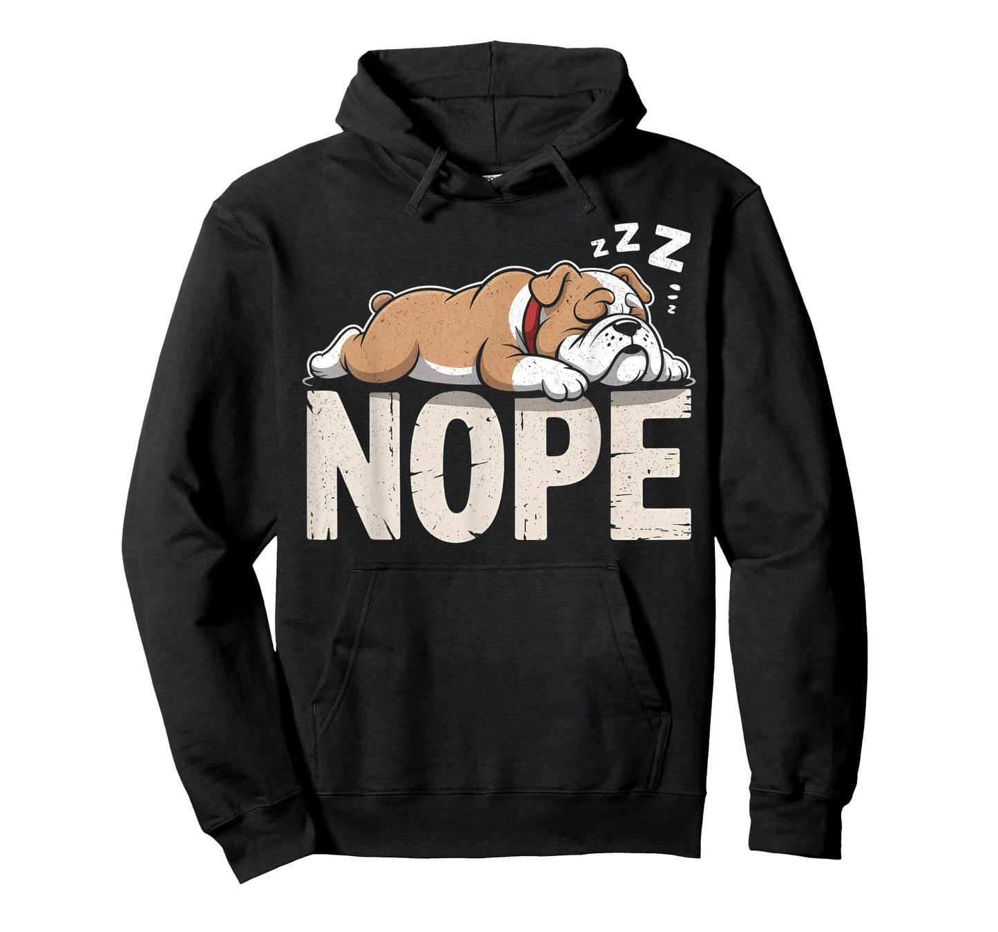 Nope Lazy English Bulldog Dog Lover T-Shirt