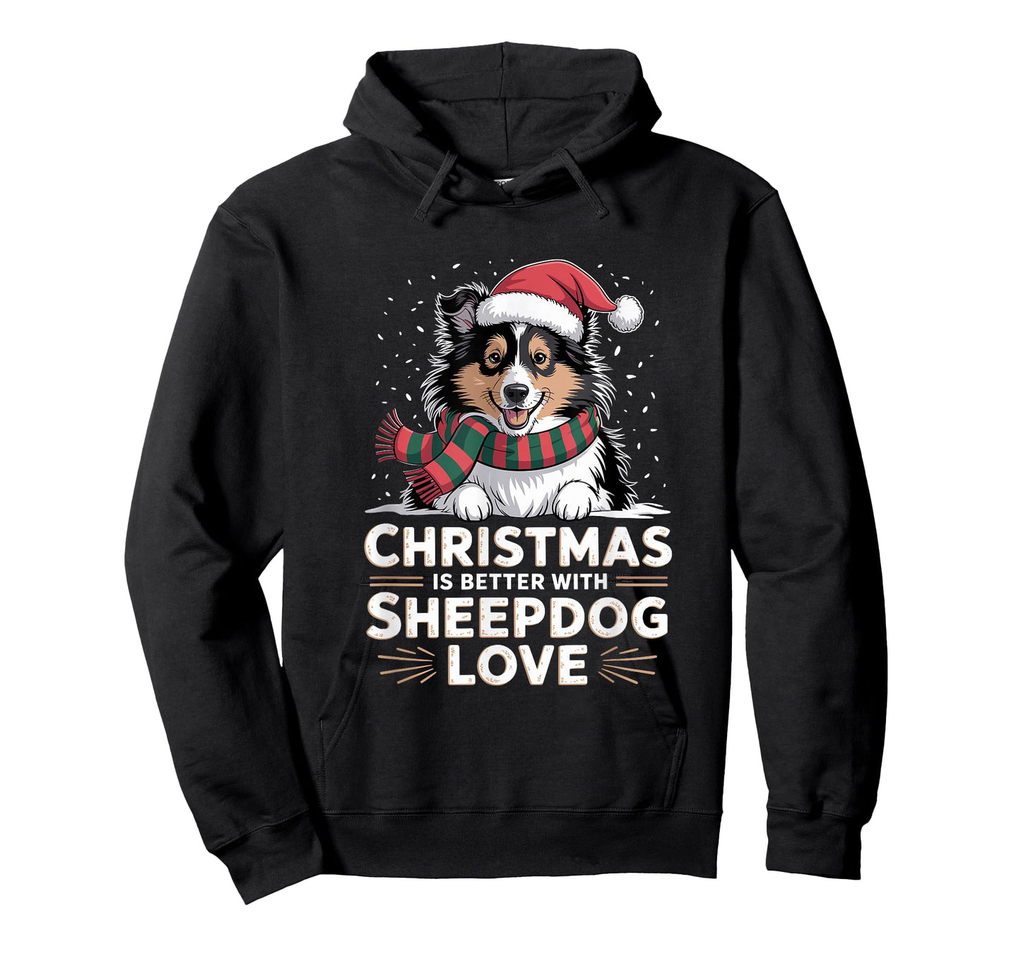 Cute Xmas Christmas is Better with Shetland Sheepdog Love T-Shirt