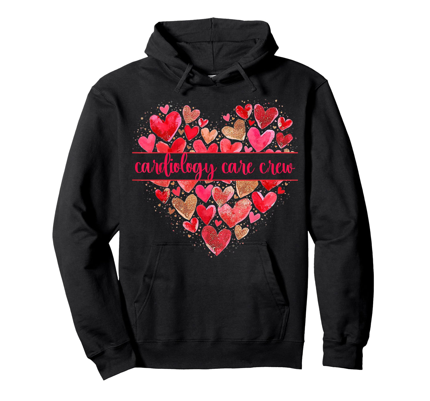 Cardiology Care Crew Heart Valentines CVICU Cardiac Nurse T-Shirt