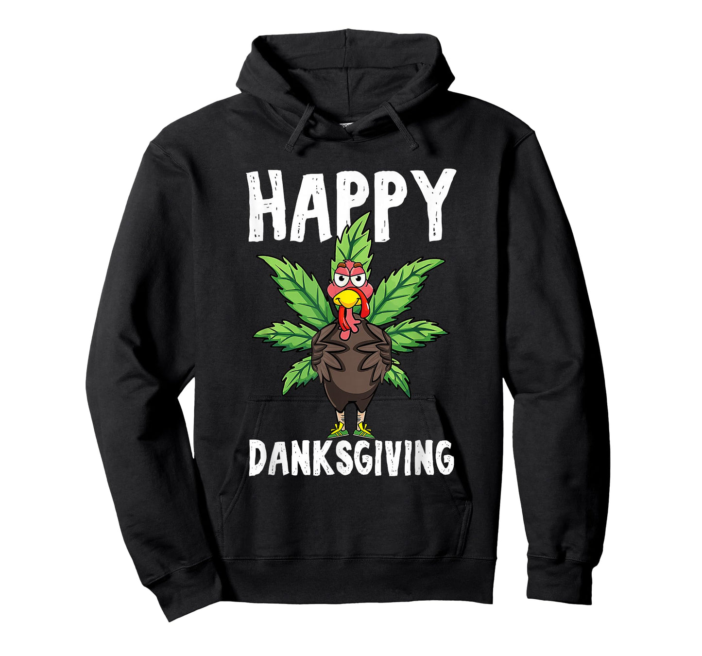 Thanksgiving Weed Happy Danksgiving Turkey Cannabis T-Shirt