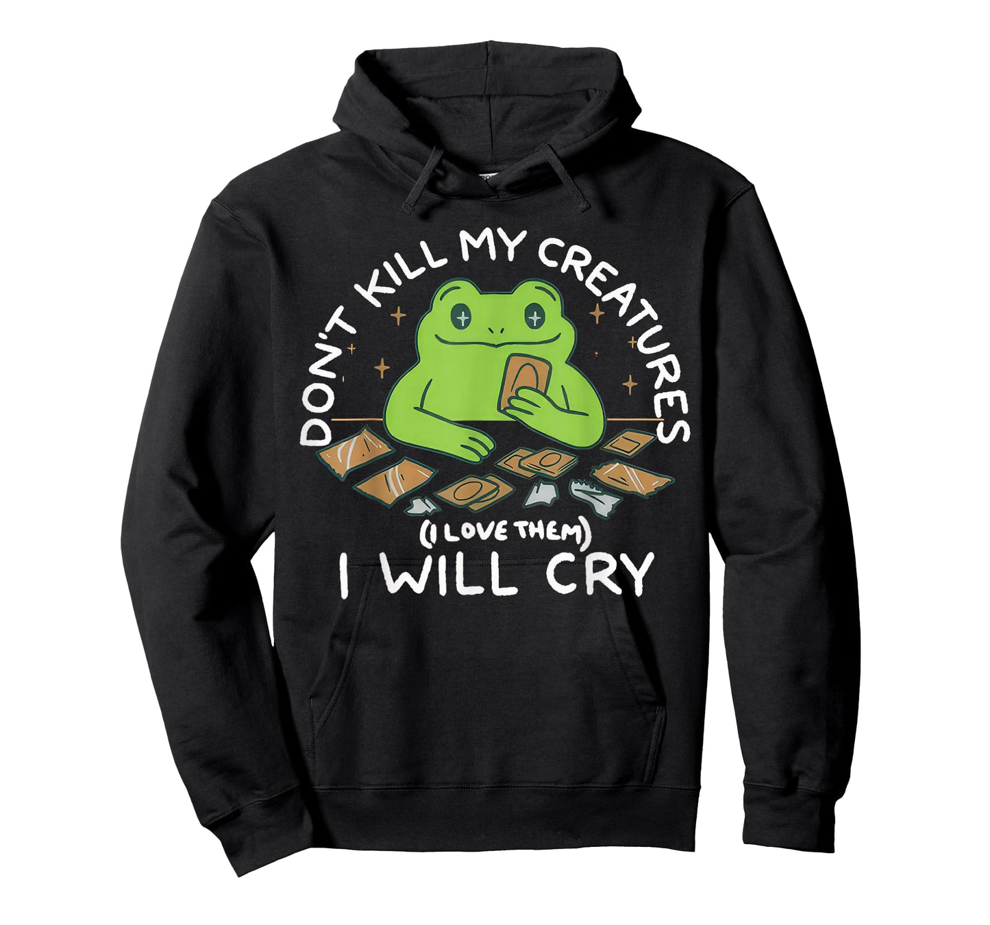 Funny Gamer Don’t Kill My Creatures I Will-Cry Frog Meme T-Shirt
