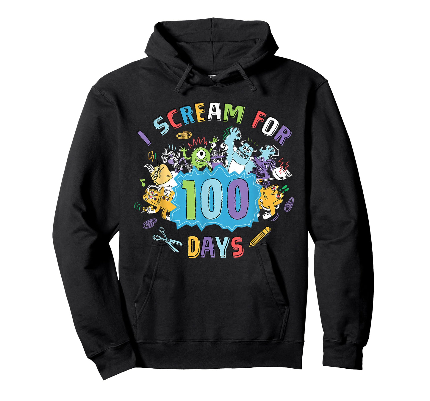 Disney & Pixar's Monsters, Inc. I Scream for 100 Days School T-Shirt