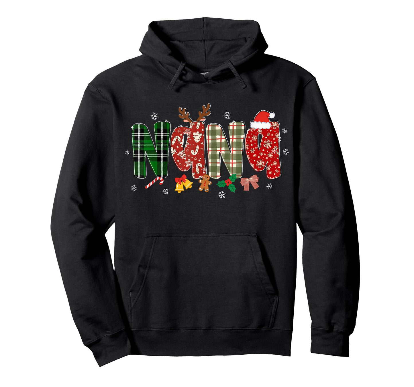 Nana Christmas Festive Grandma Costume Xmas Family Matching T-Shirt