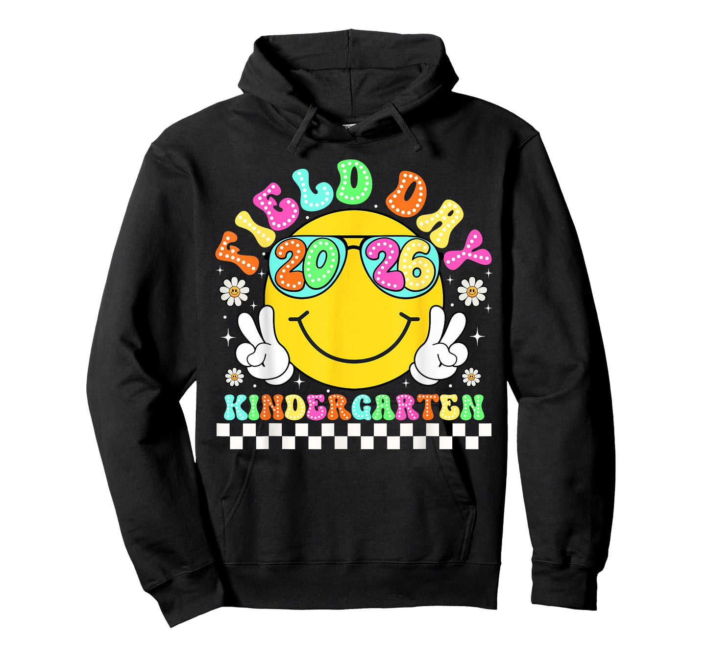 Field Day 2026 Kindergarten School Teacher Kids Smile Face T-Shirt
