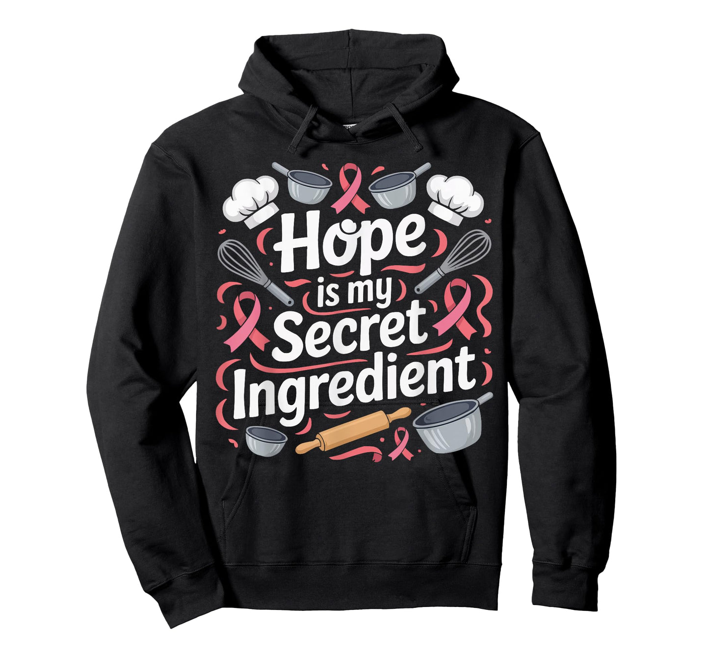 Breast Cancer Awareness Chef Cooking Pink Ribbon T-Shirt