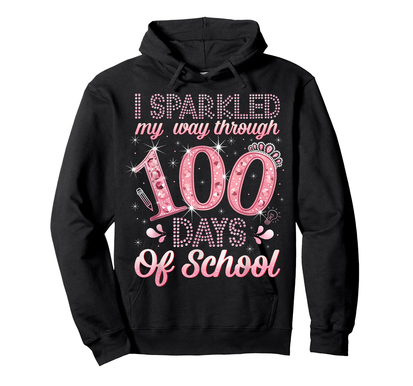 I Sparkled My Way Through 100 Days of School Brighter Funny T-Shirt