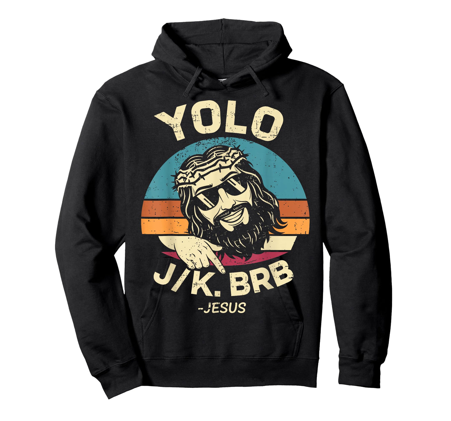 YOLO JK BRB Easter Day Resurrection Christian Jesus for Men T-Shirt