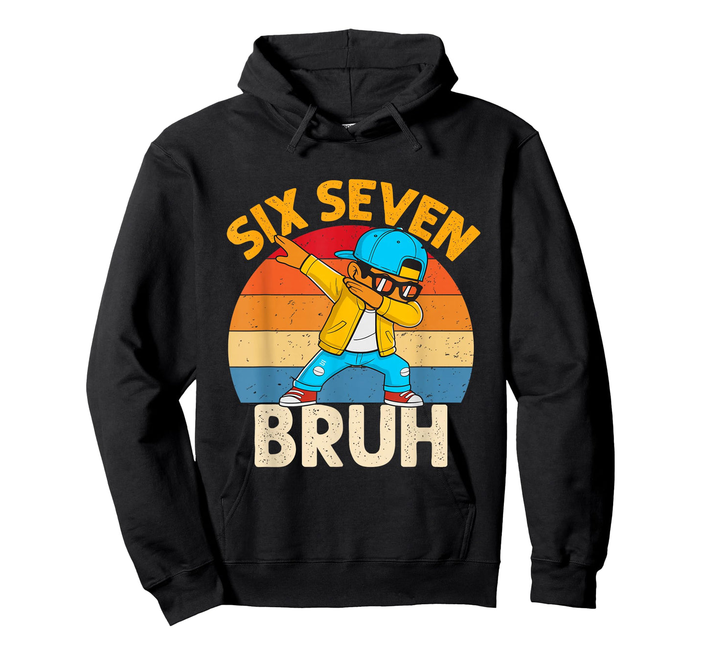 Six Seven Bruh Dabbing 67 Meme 6 7 Numbers Funny Boys Kids T-Shirt
