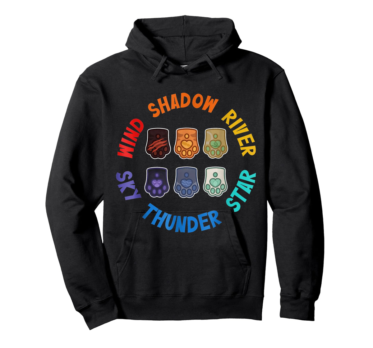 Wind Shadow River Star Thunder Sky Cat Feline,Fire Star Cat T-Shirt