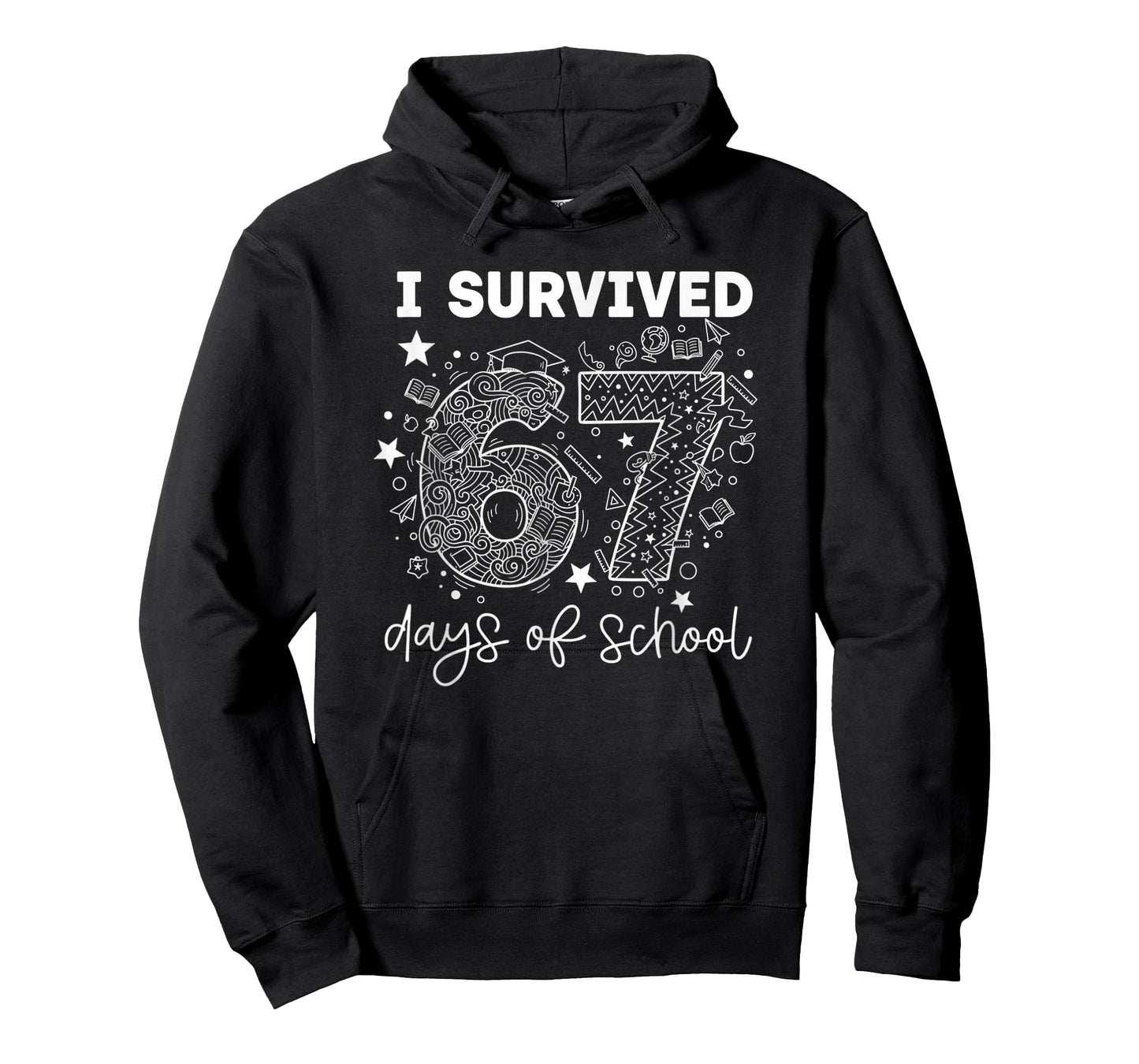 I Survived 67 Days of School Funny Six Seven 6 7 Meme T-Shirt
