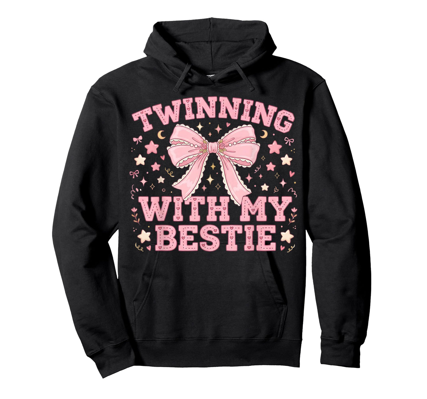 Twinning with My Bestie Spriit Week Matching Girls Cute T-Shirt