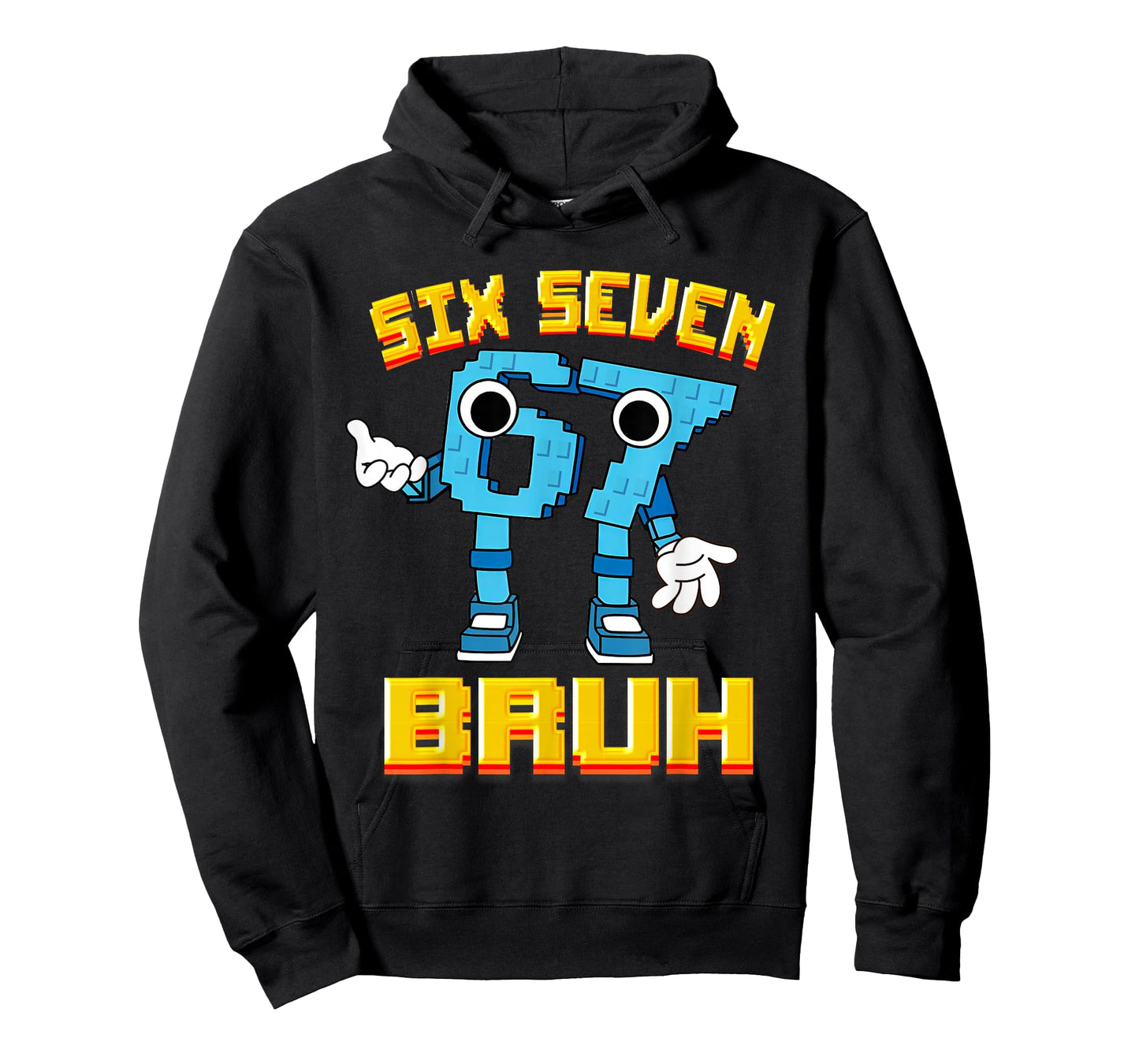 Boys Girls Kids Italian Brainrot Meme 67 Six Seven Bruh T-Shirt