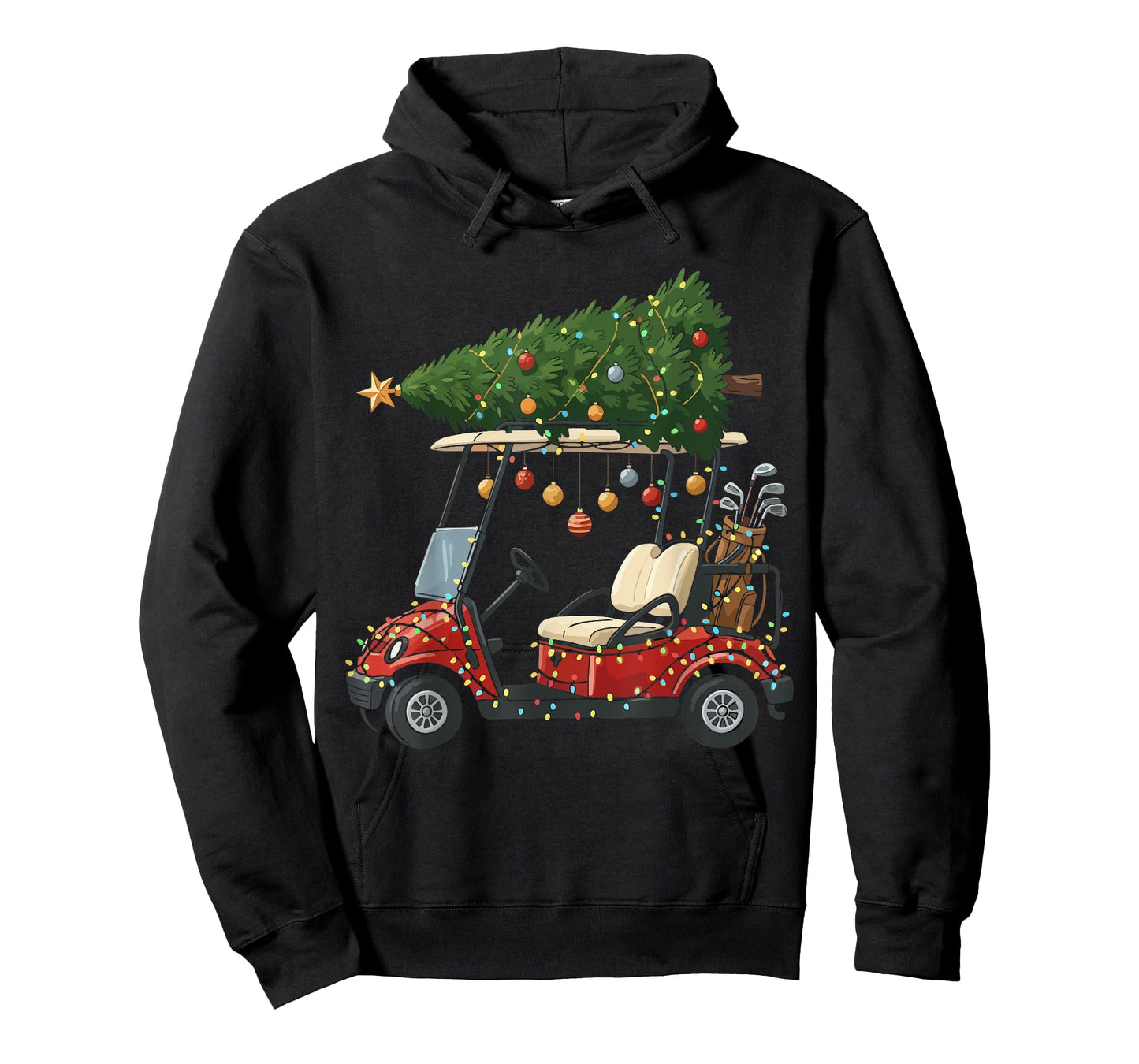 This is How I Roll Golf Cart Christmas Funny Sport Golfer T-Shirt