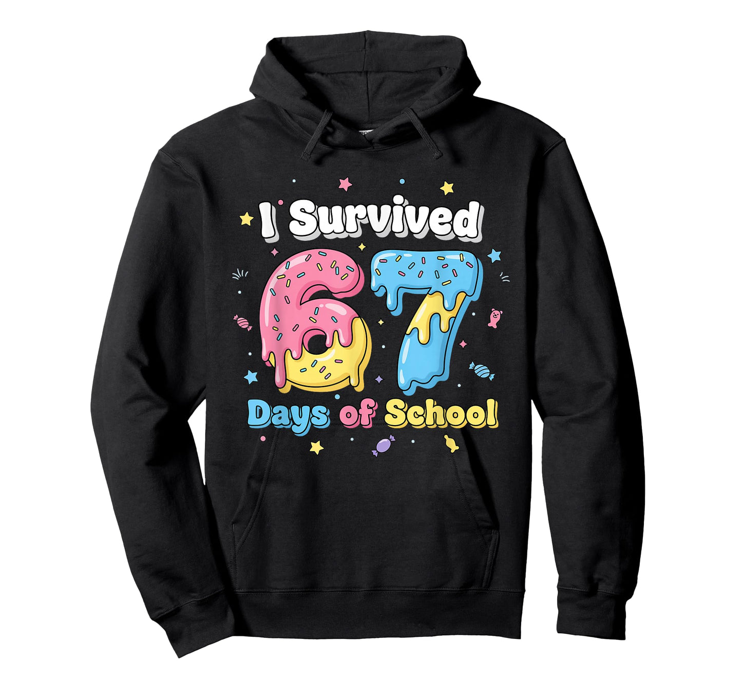 Funny 67 Meme Teachers Students I Survived 67 Days of School T-Shirt