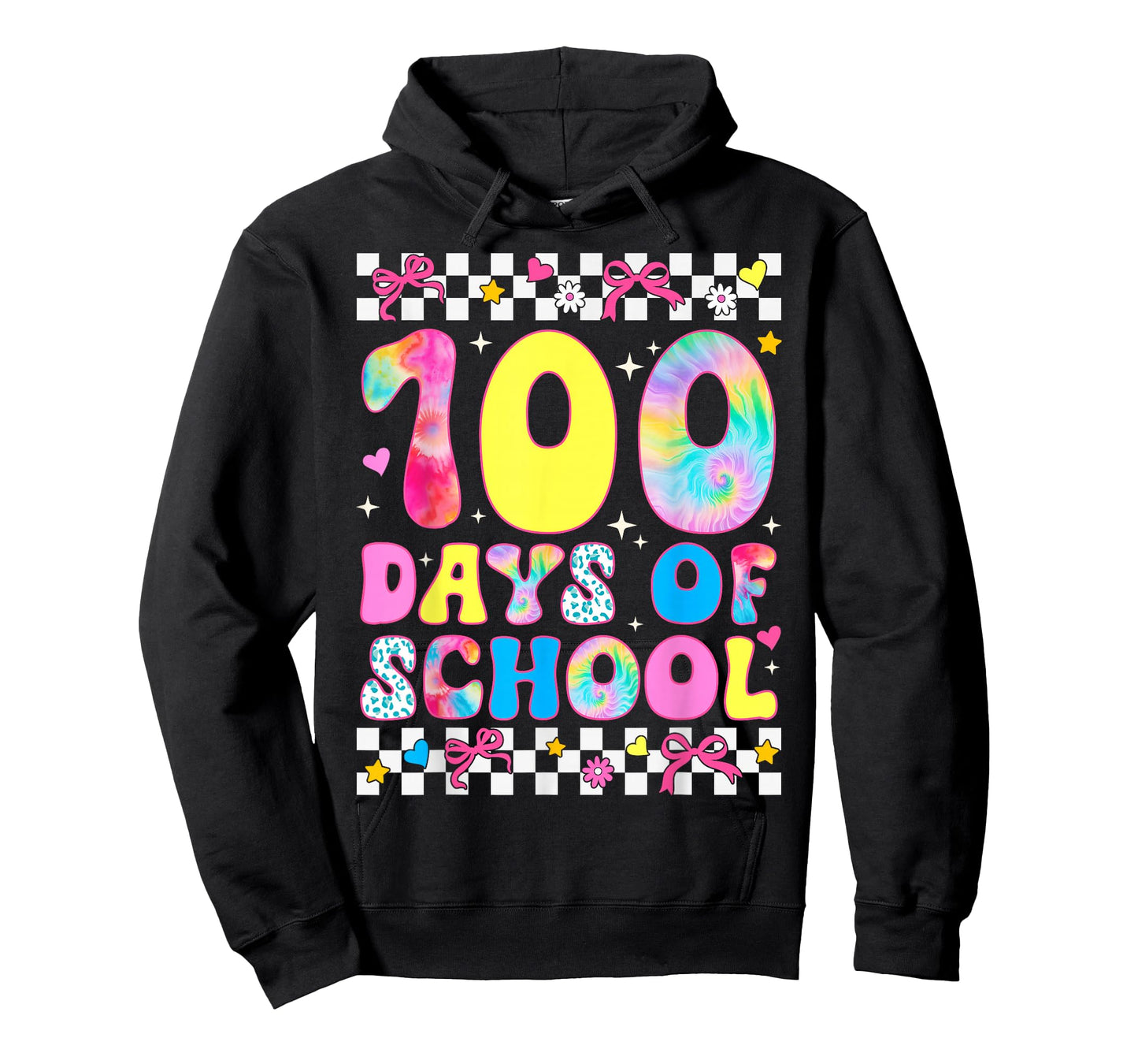 100 Days of School Tie Dye 100th Day of School Boys Girls T-Shirt