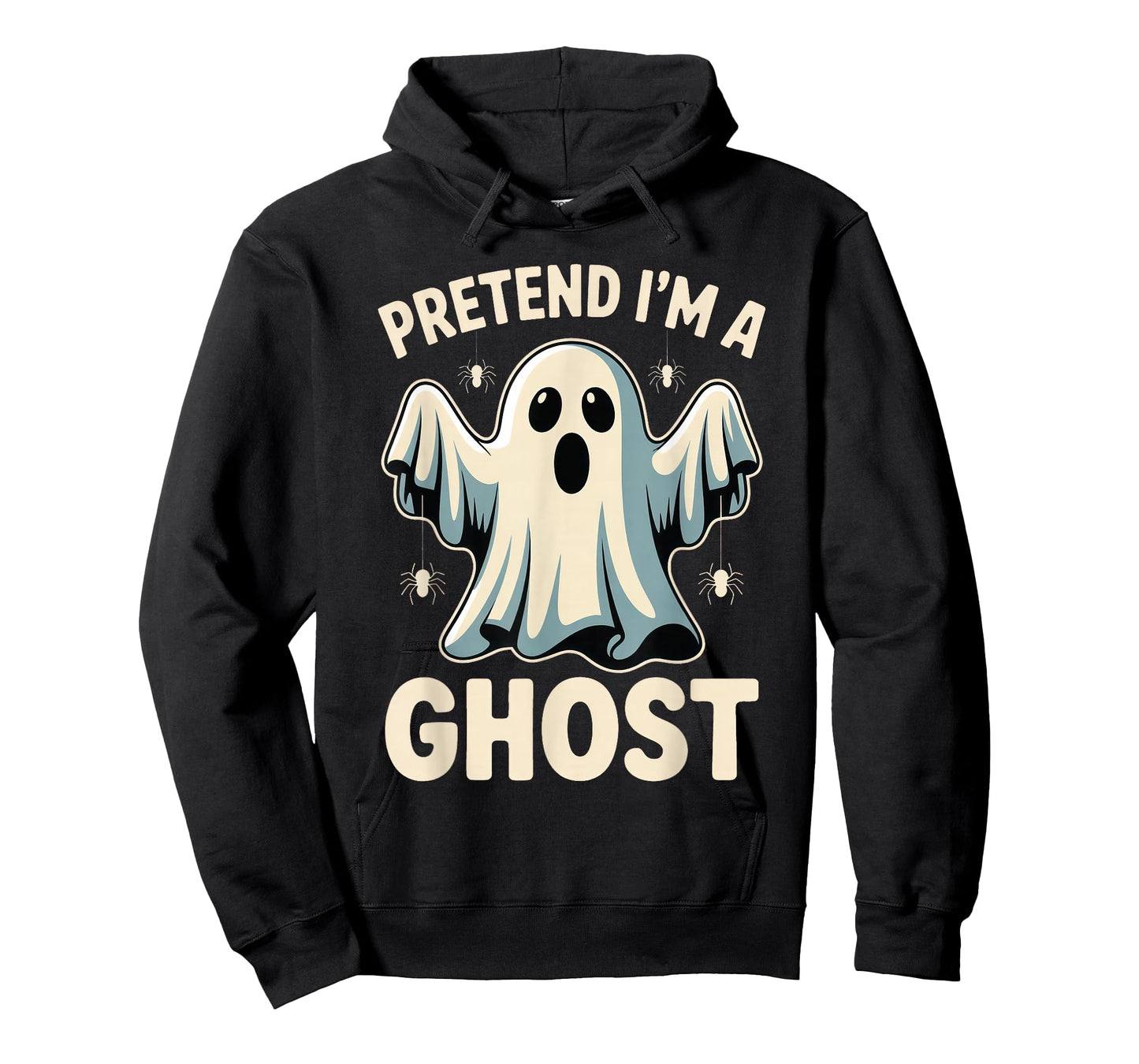 Pretend I'm A Ghost Funny Lazy Halloween Costume Spooky T-Shirt