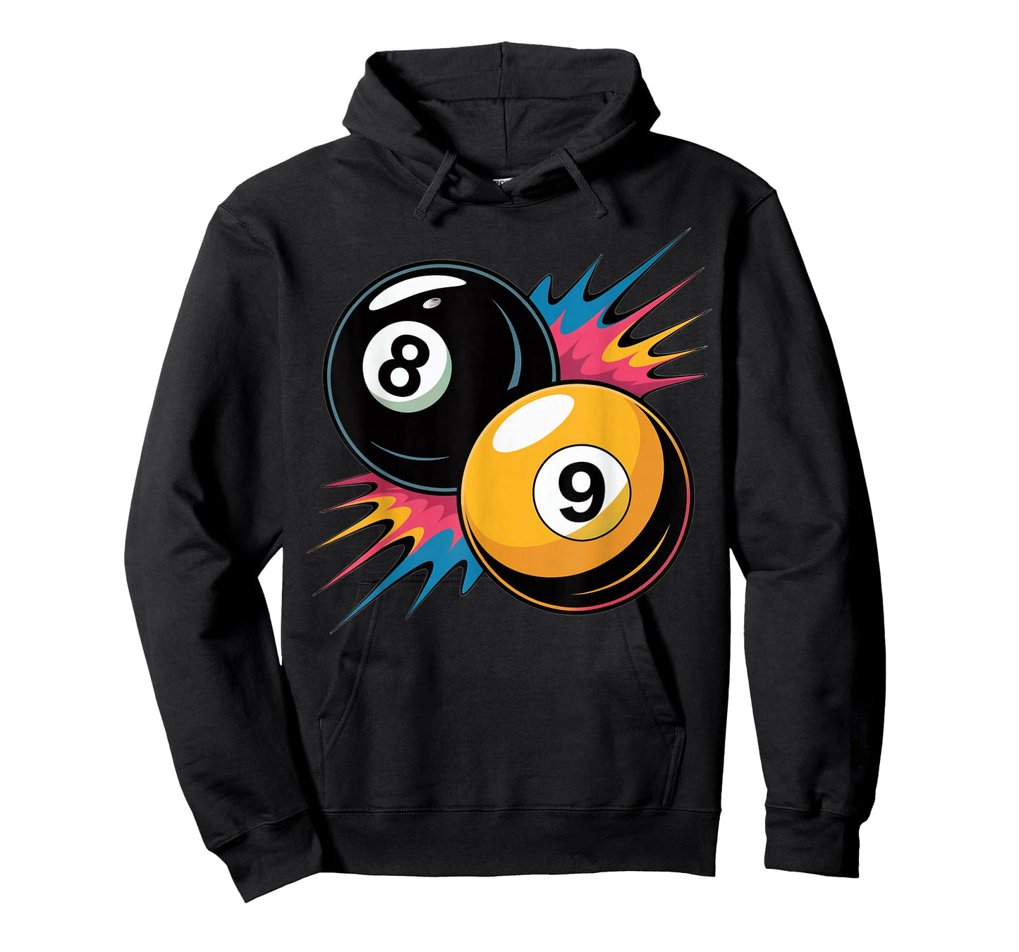 8 Ball and 9 Ball Pool Design Billiards Lovers and Billiard T-Shirt