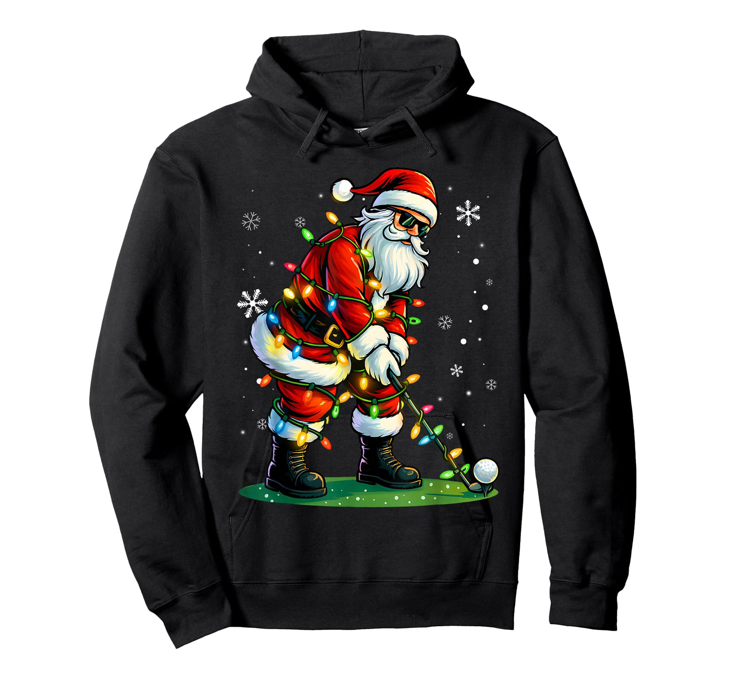 Christmas Golf Santa Golfer Xmas Funny Christmas Golfing T-Shirt