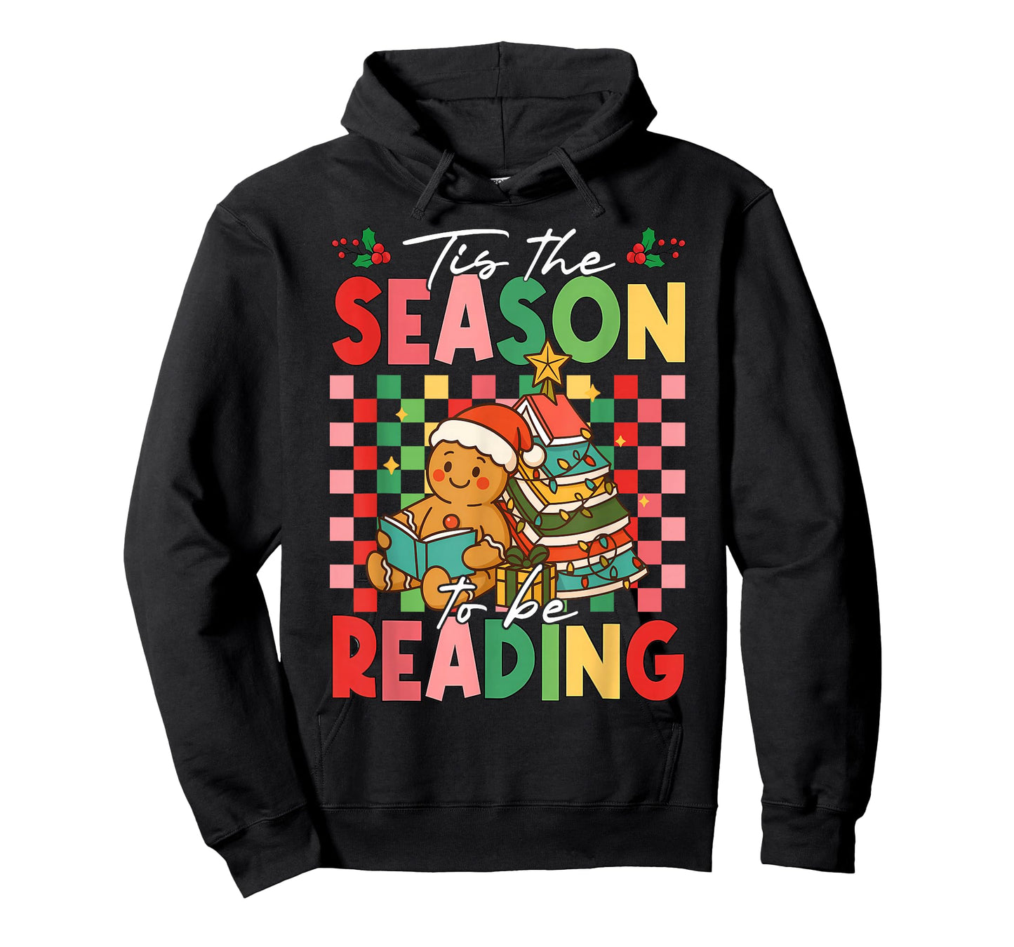 Tis The Season to Be Reading Teacher Christmas Gingerbread T-Shirt