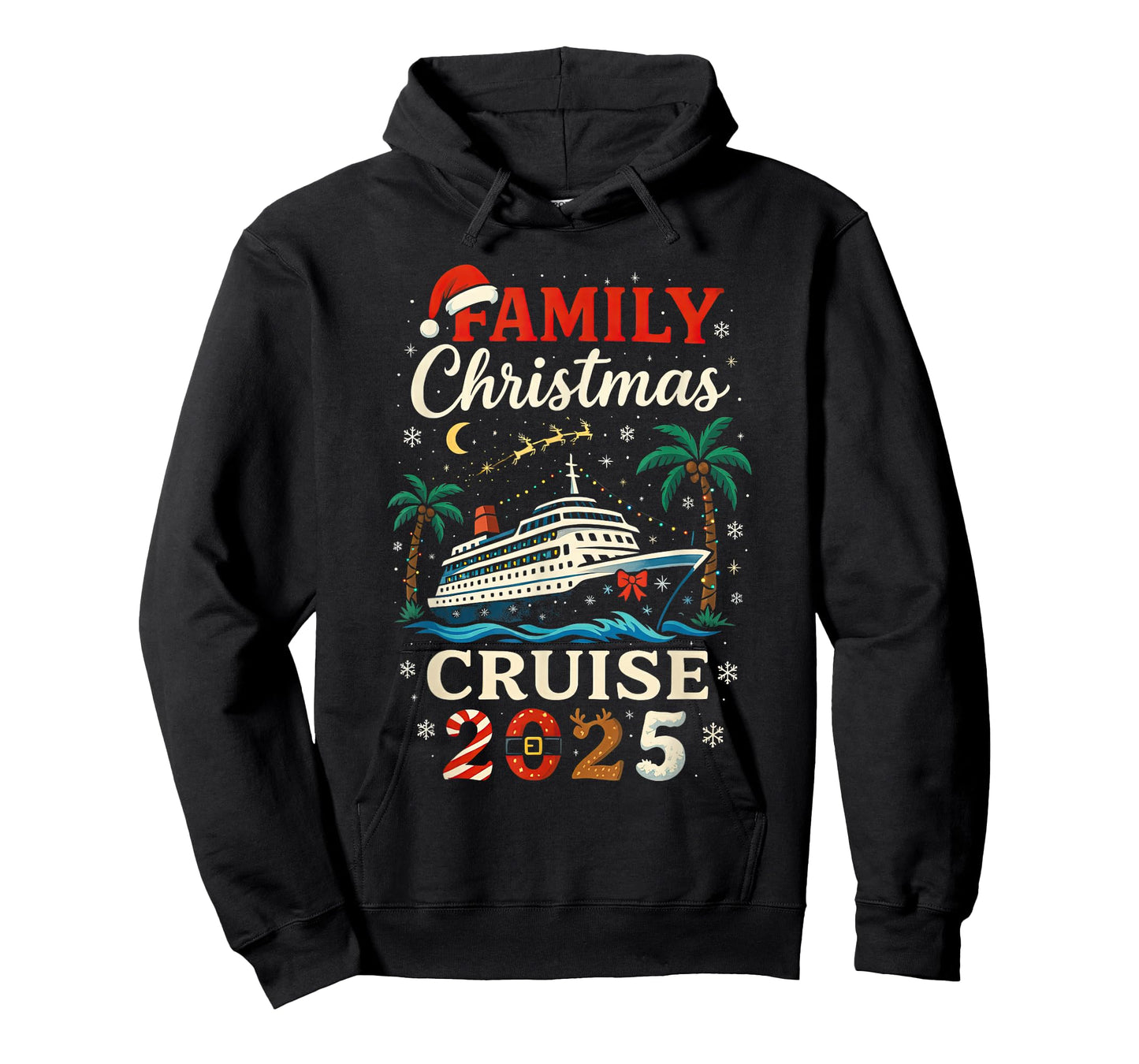 Family Christmas Cruise 2025 Design Boys Girls Kids Adults T-Shirt
